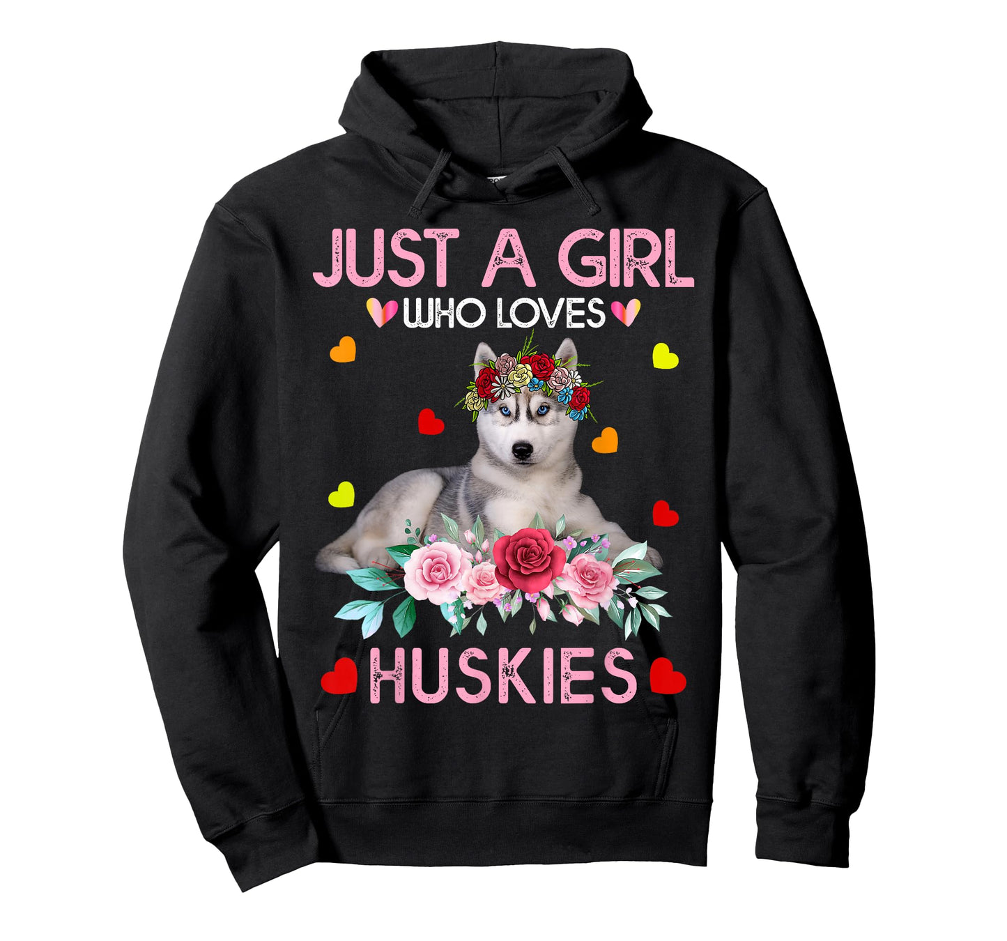 Husky Dog Shirt For Women Just A Girl Who Loves Huskies T-Shirt