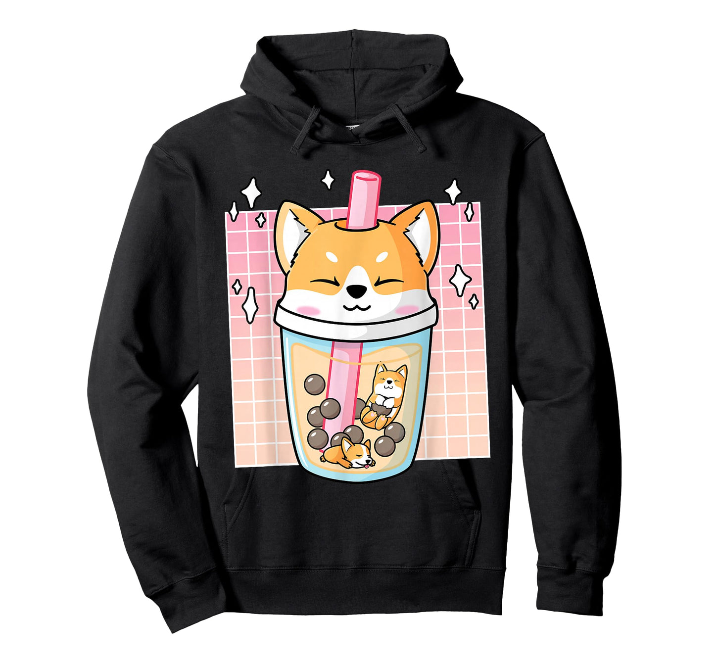 Kawaii Shiba Inu Dog Bubble Tea Boba Japan Corgi T-Shirt