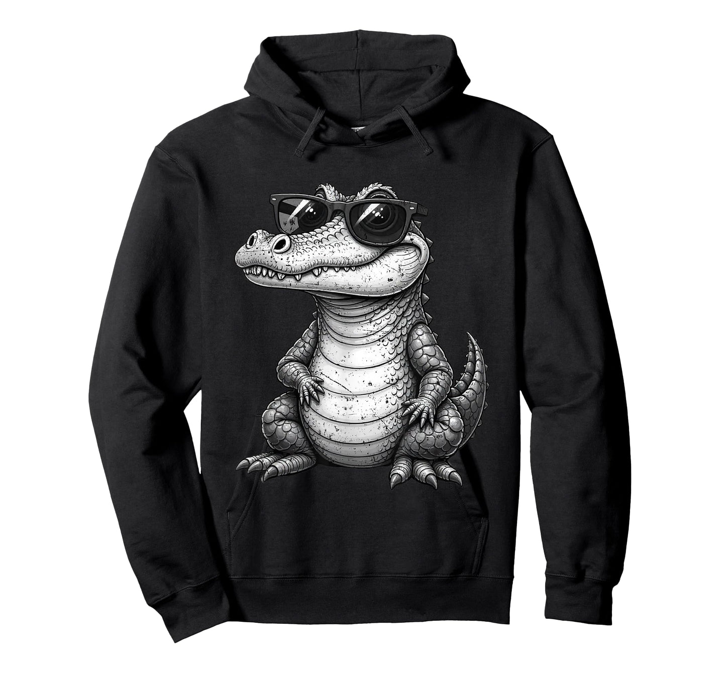 Crocodile Wearing Sunglasses Quirky Alligator Funny Animal T-Shirt