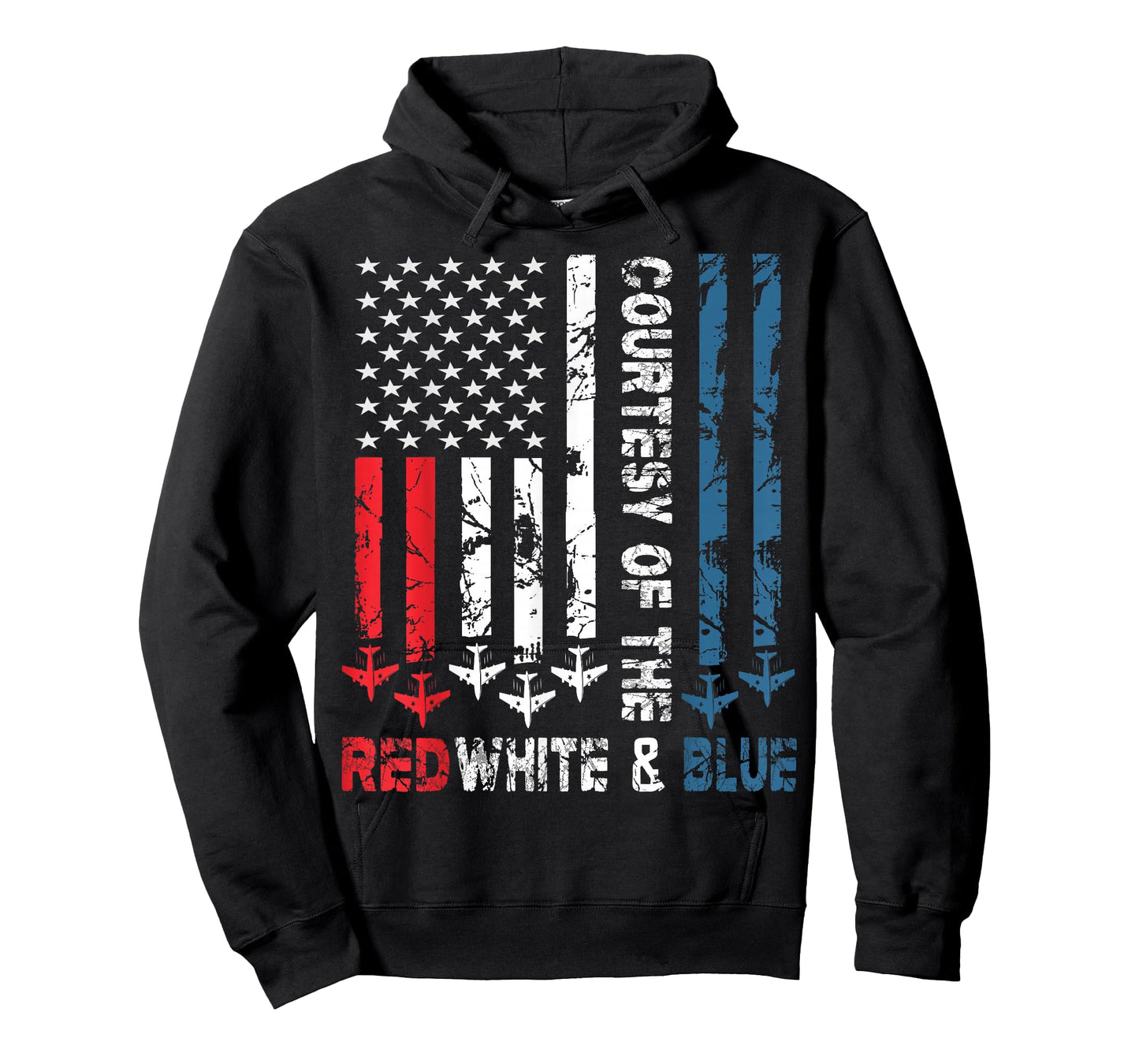Courtesy Of The Red White And Blue Vintage America US Flag T-Shirt