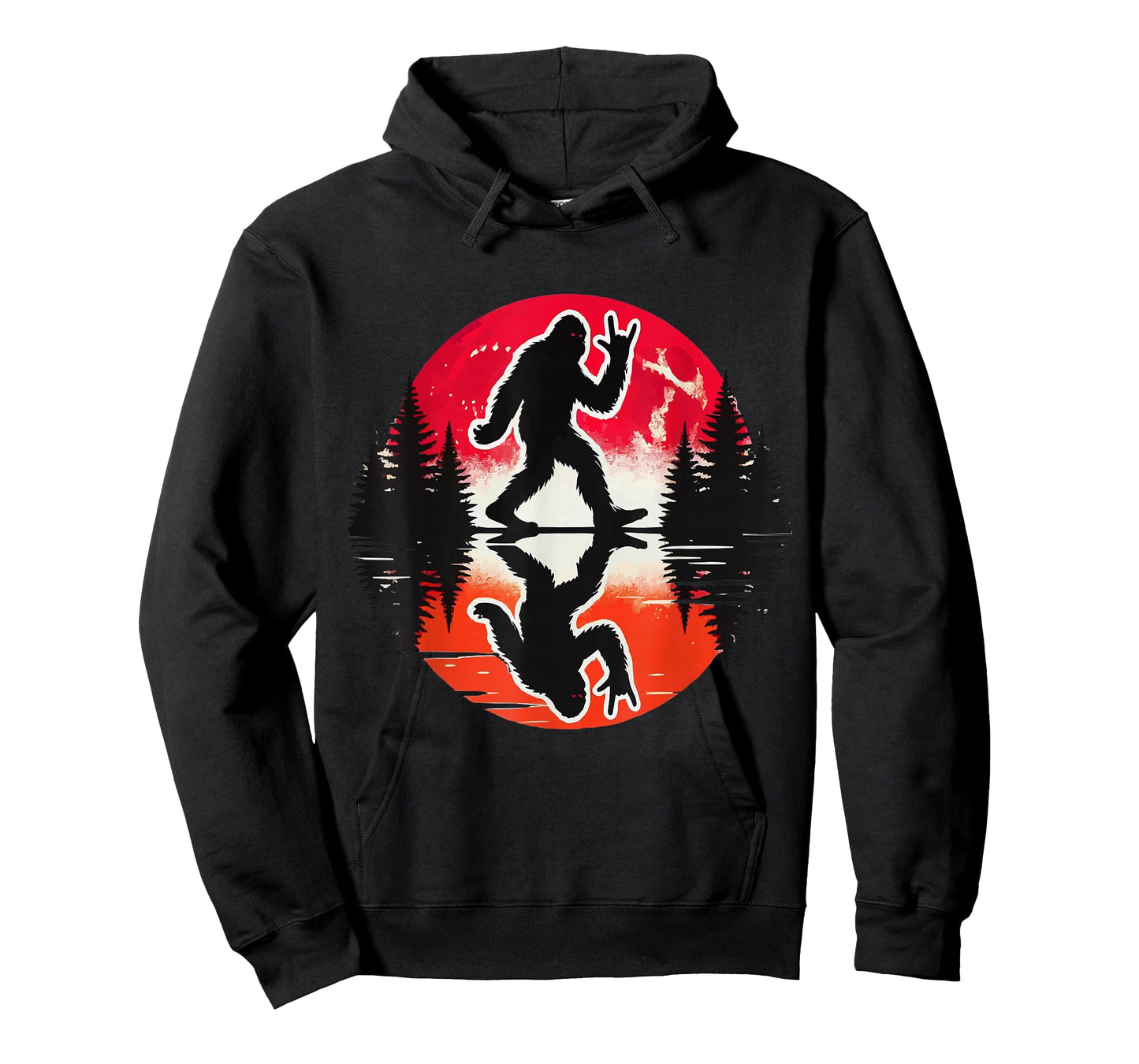 Bigfoot Reflection: Mythical Vibes in Nature T-Shirt