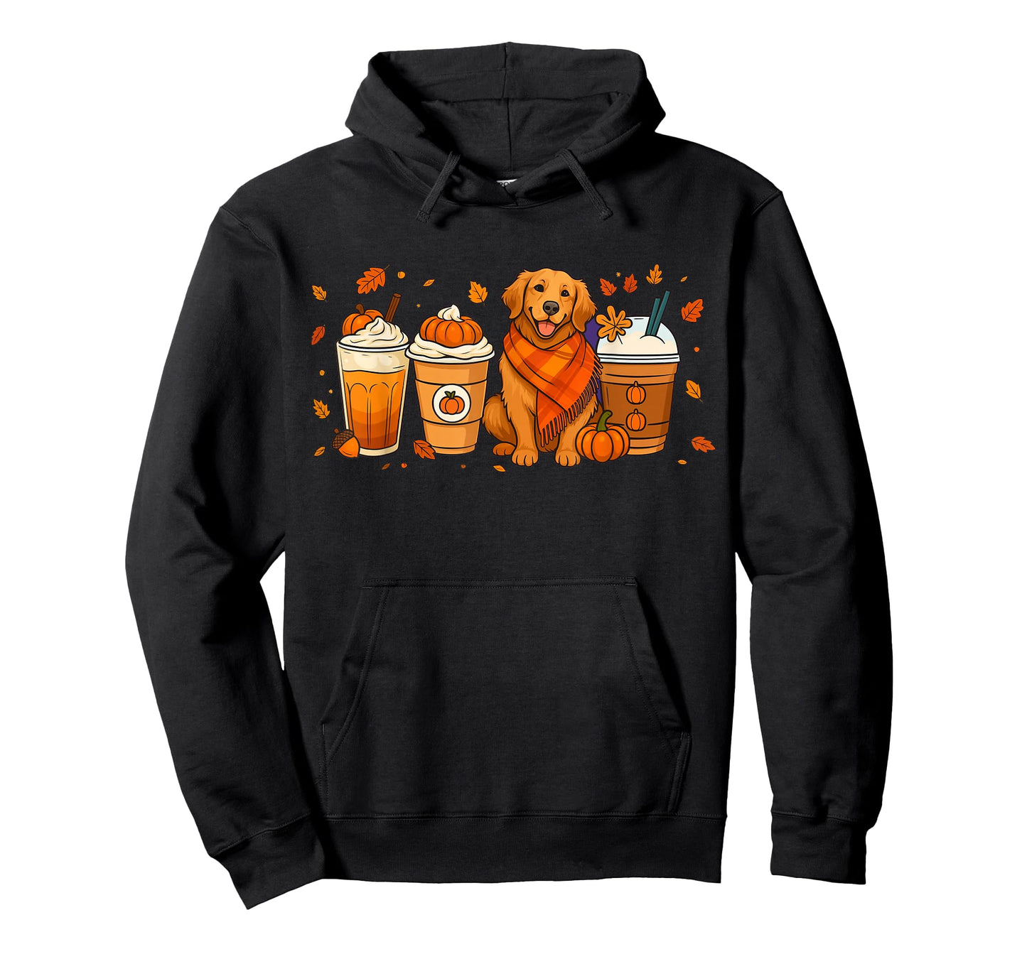 Golden Retriever Pumpkin Spice Fall Dog Fall Autumn T-Shirt