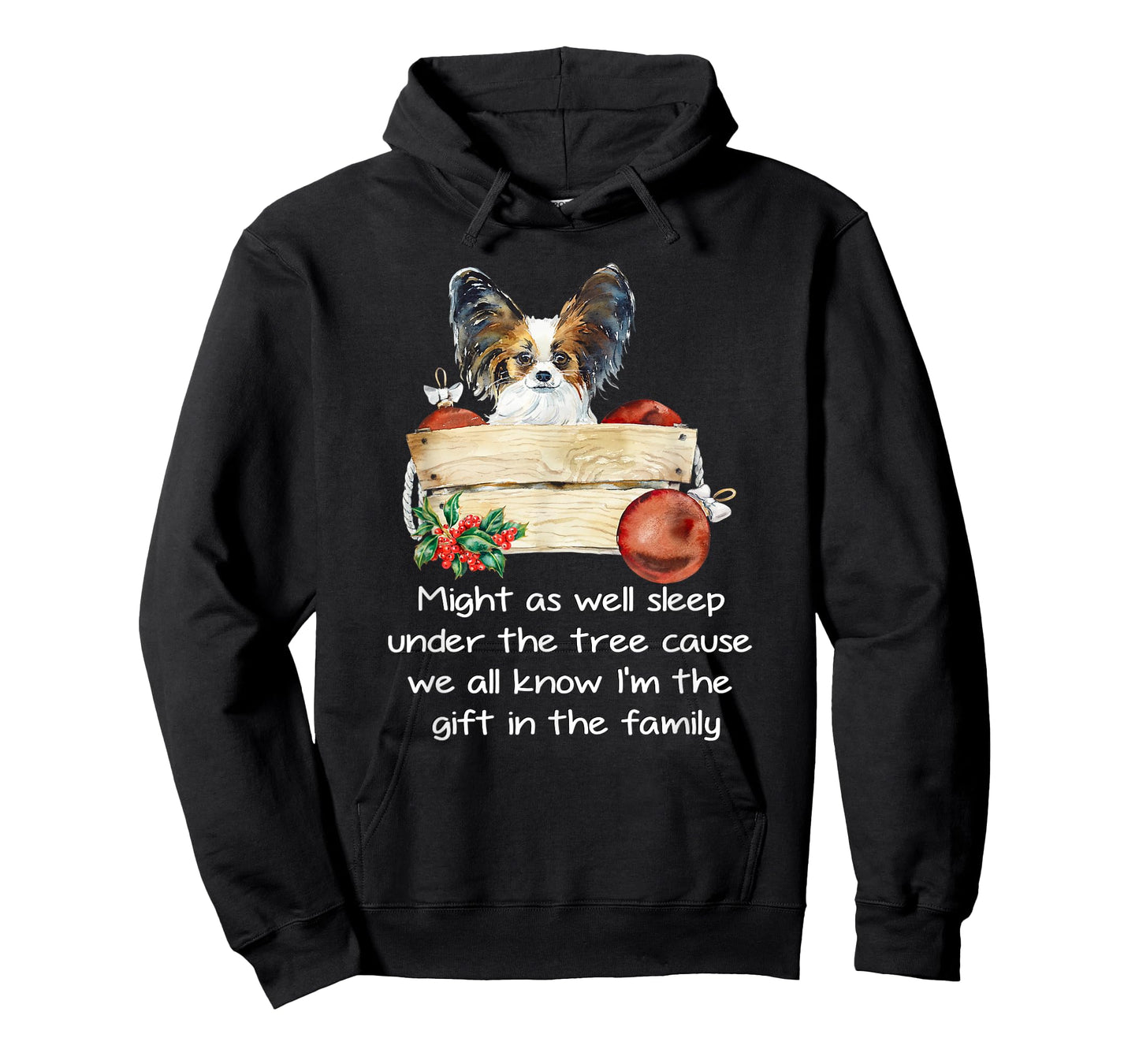 Favorite Family Papillon Puppy Funny Christmas Humor Quote T-Shirt