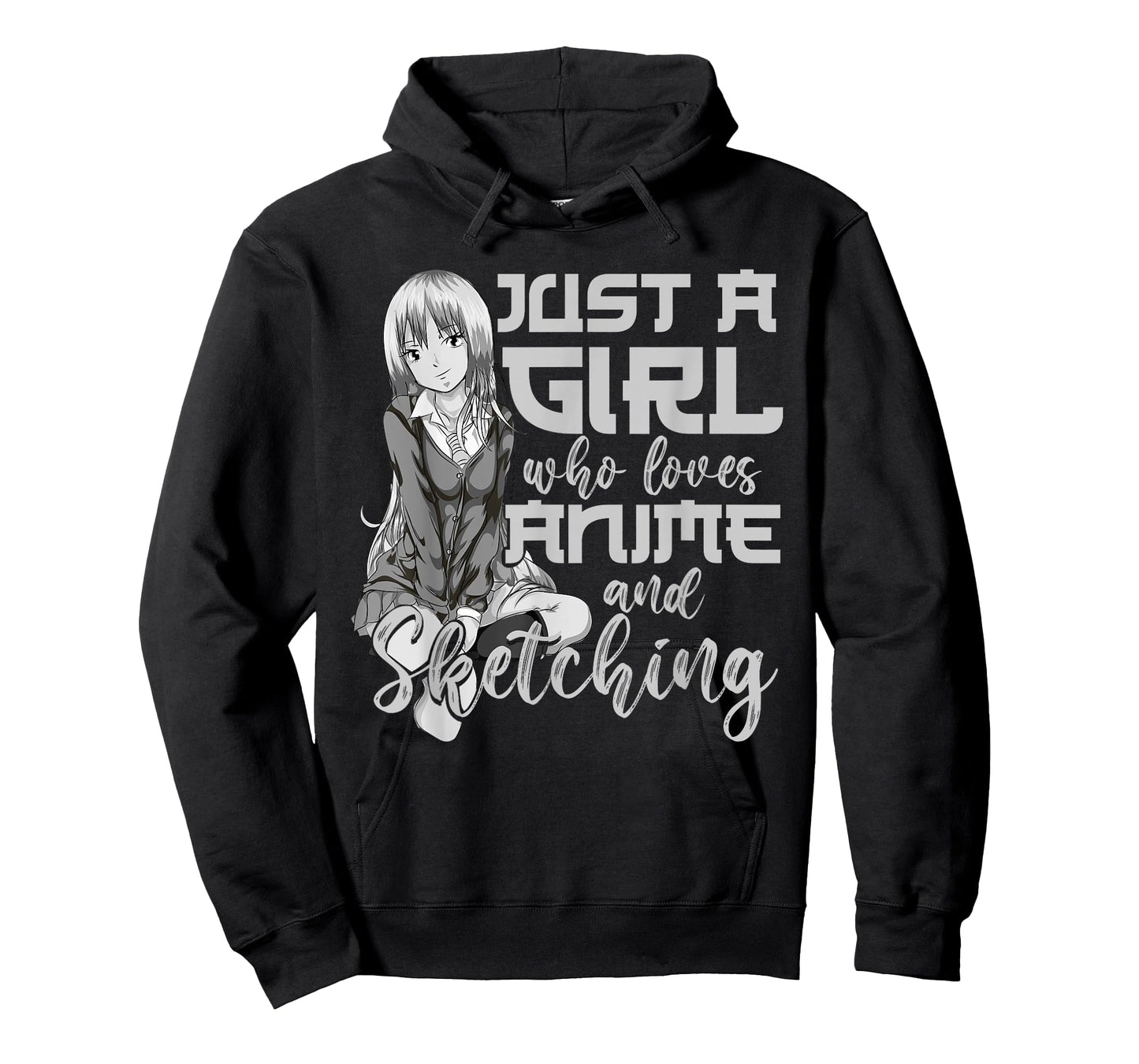 Artist Gift Just A Girl Who Loves Anime And Sketching Anime T-Shirt