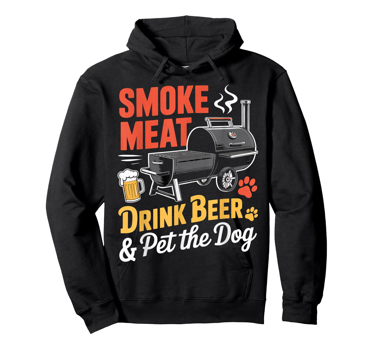 Drink Beer Pet Dog Grill Meat Smoking Grilling Meat Smoker T-Shirt