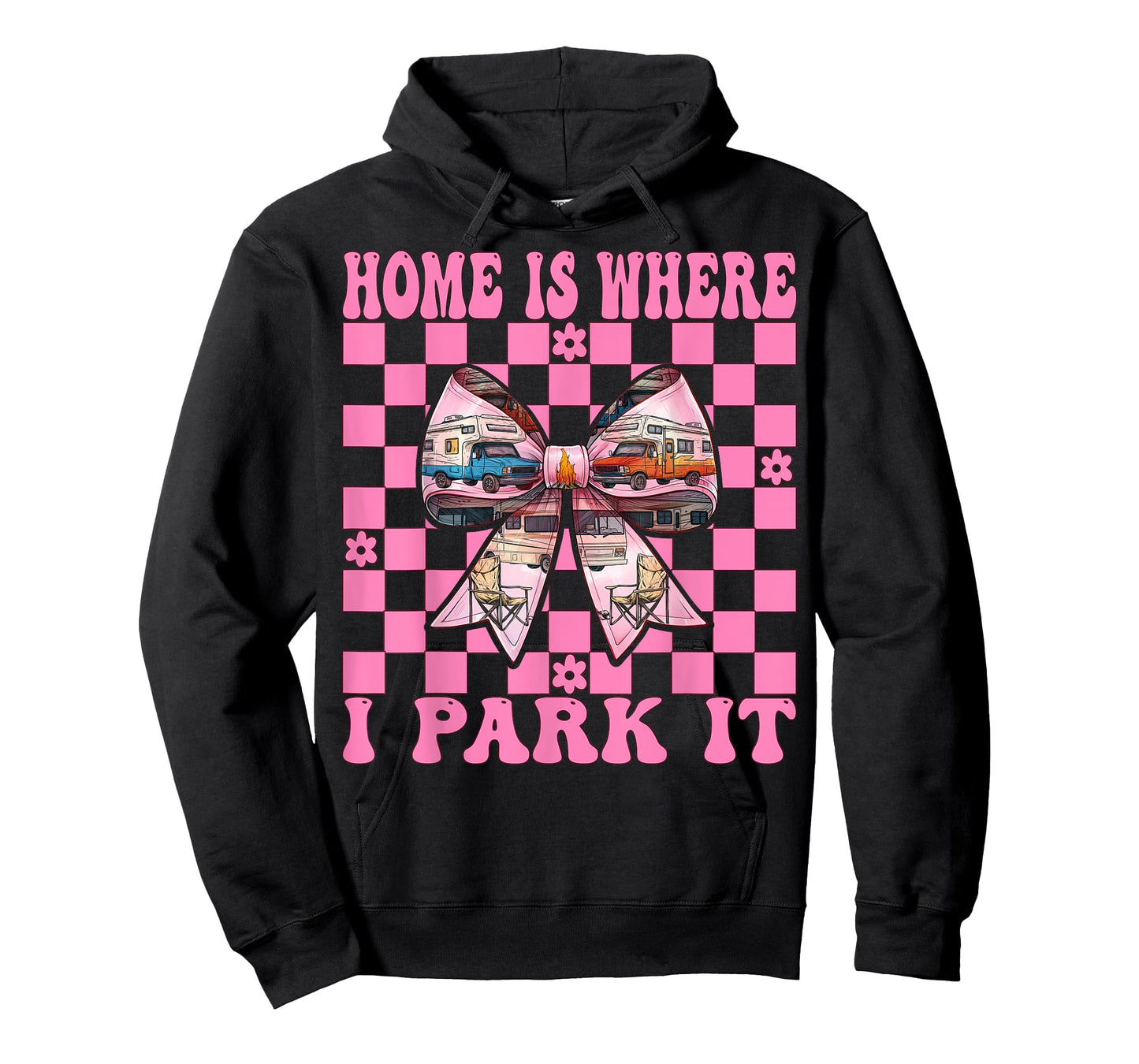 RV Camping Camper Motorhome Girl Mom Home is Where I Park It T-Shirt