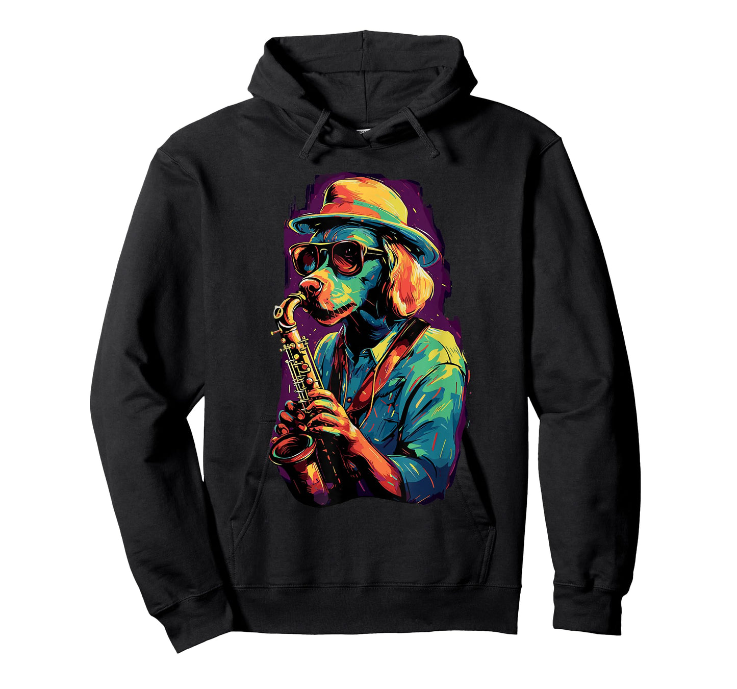 Dog With Saxophone Dog Playing Saxophone T-Shirt