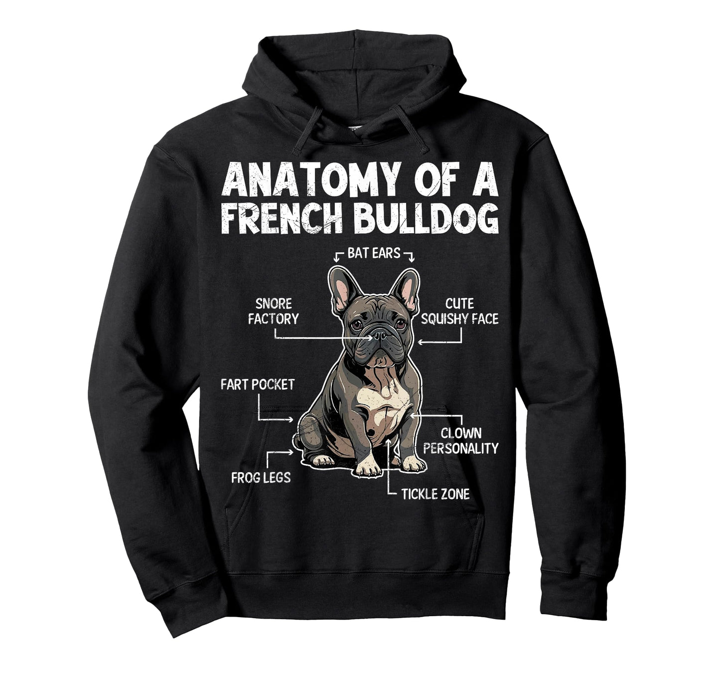 Anatomy of a French Bulldog Frenchie Lover Funny T-Shirt