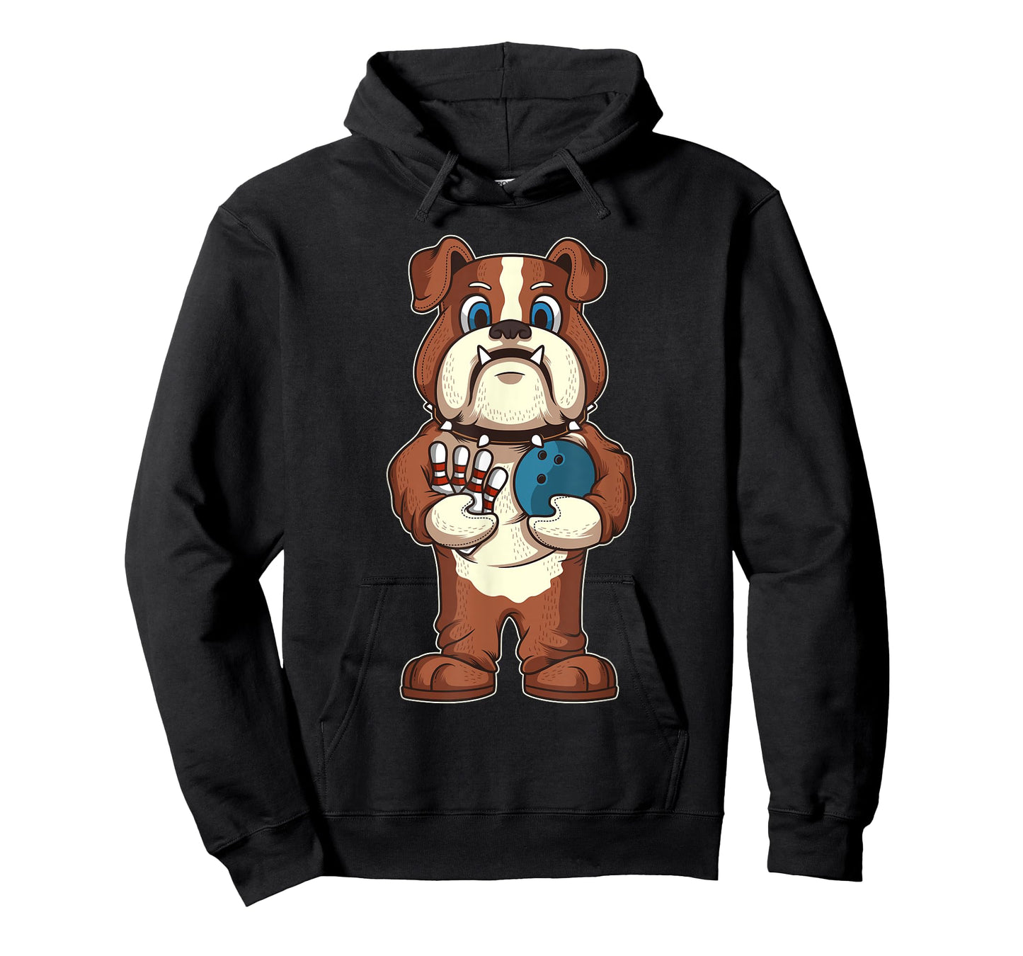 Bowling Bulldog Mascot Dog Lover Bowler Gift T-Shirt