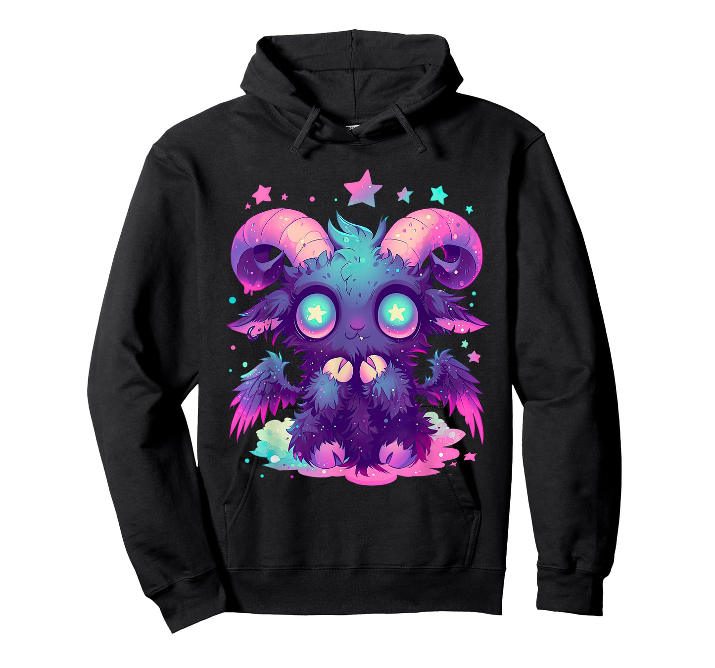 Kawaii Pastel Goth Creepy Cute Witchy Goat Baphomet T-Shirt