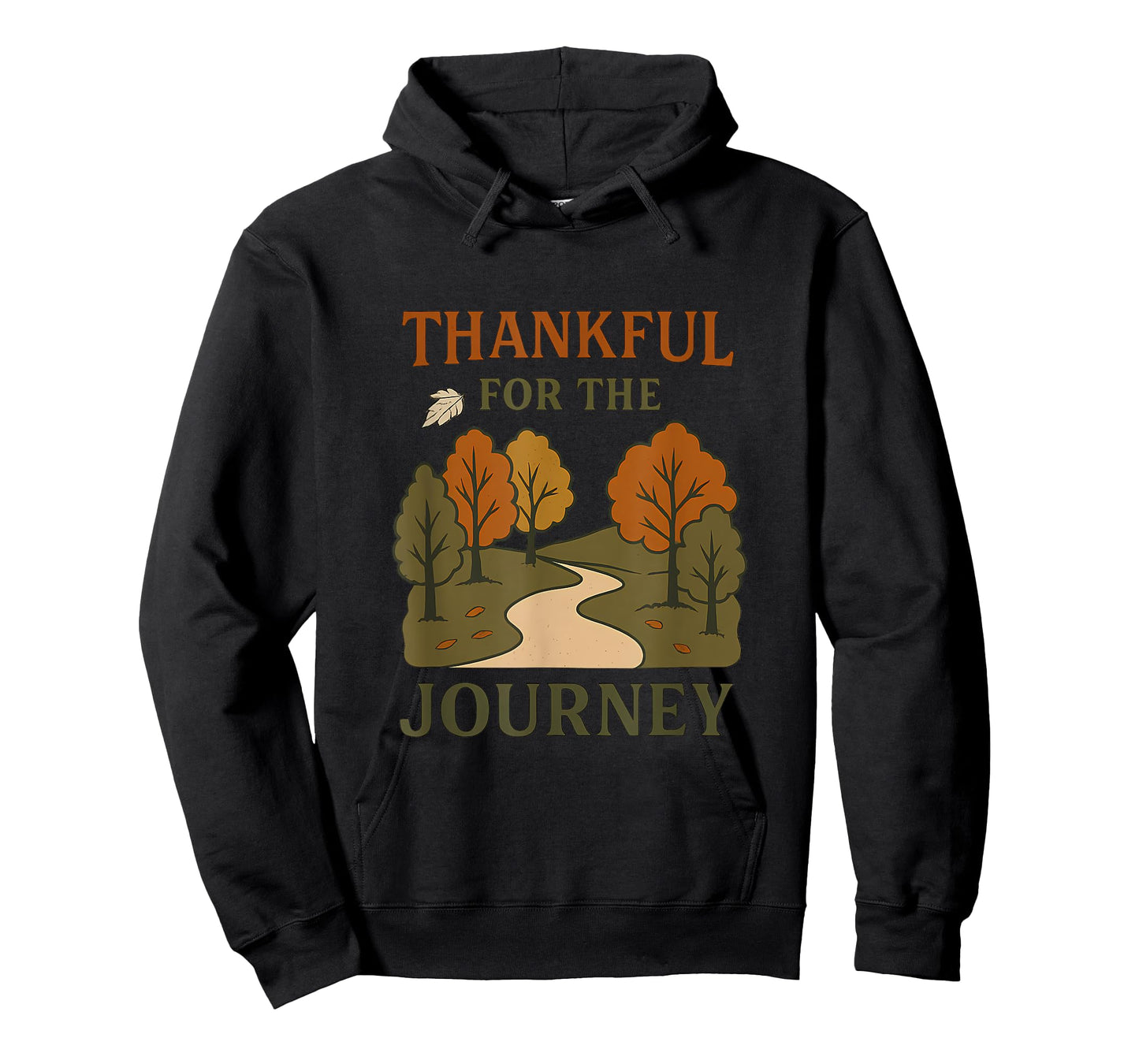 Thankful for The Journey Fall Road Vintage Harvest Design T-Shirt