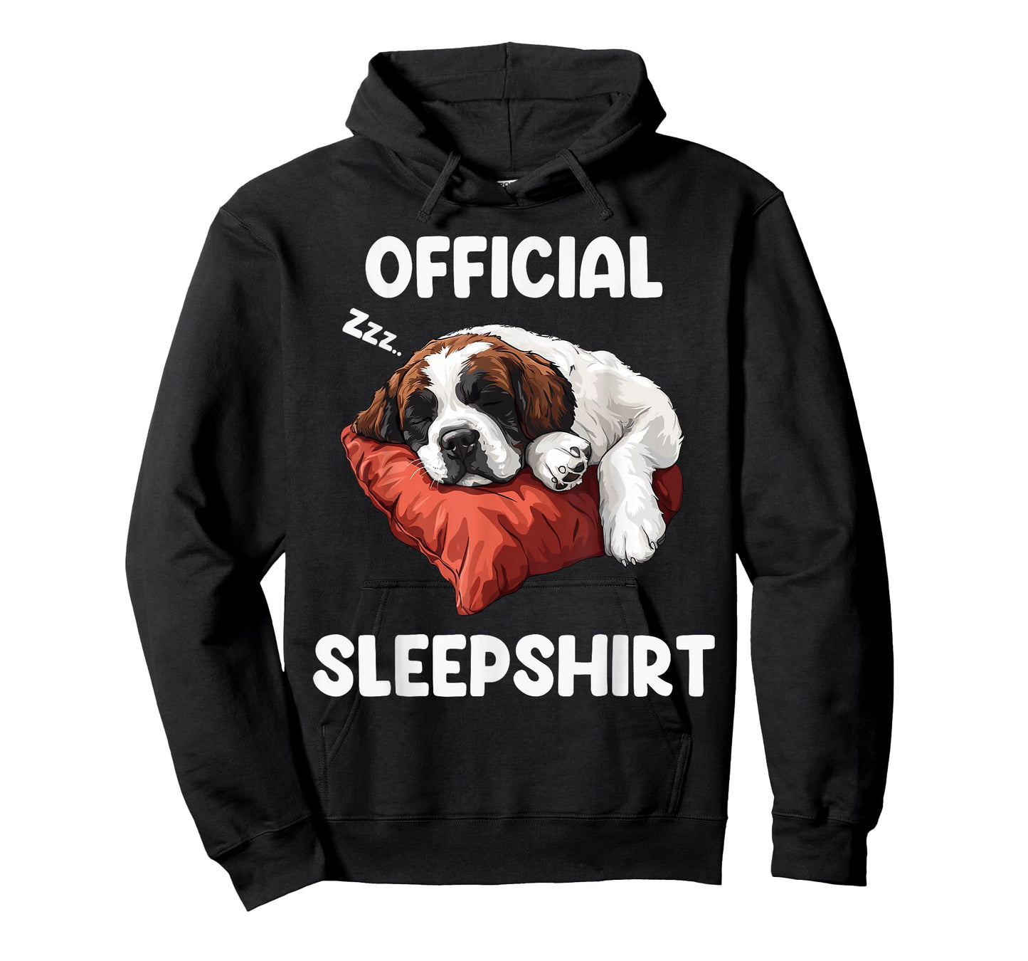 Official Saint Bernard Sleepshirt Cute Dog Lover Sleepwear T-Shirt