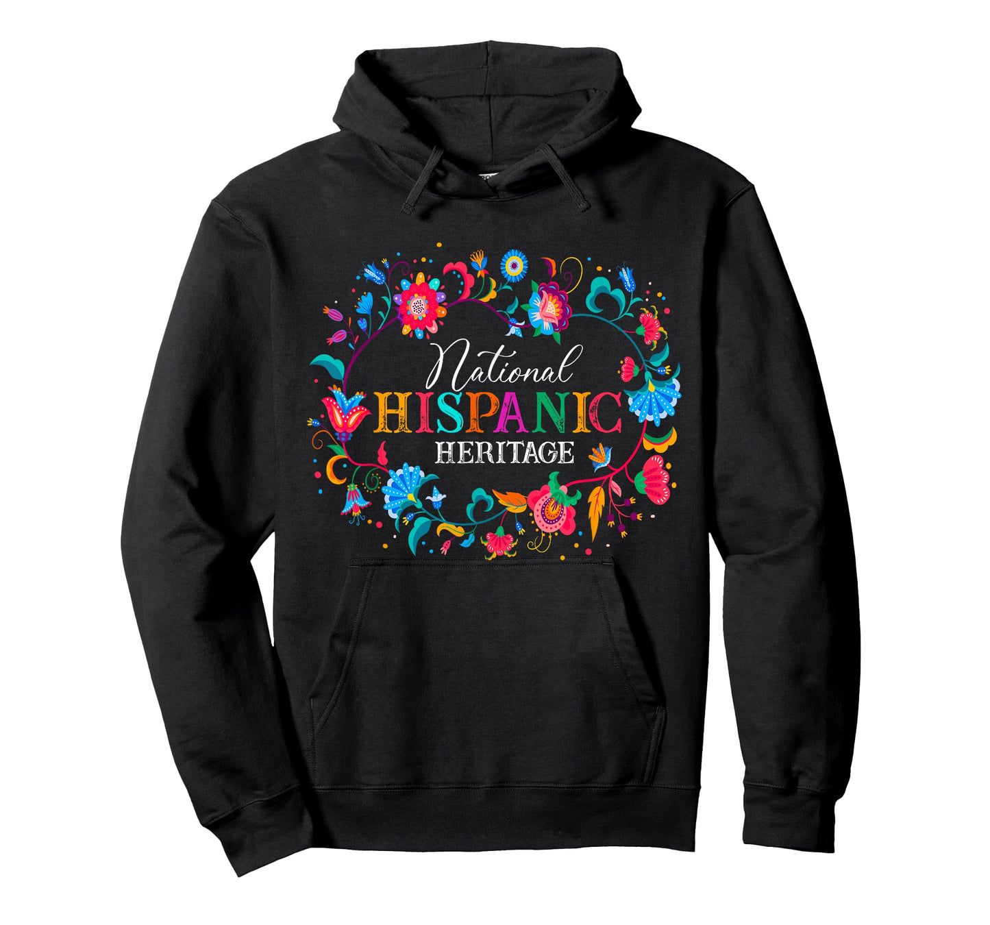 Womens Hispanic Heritage Month Flower Latino Countries Flags T-Shirt