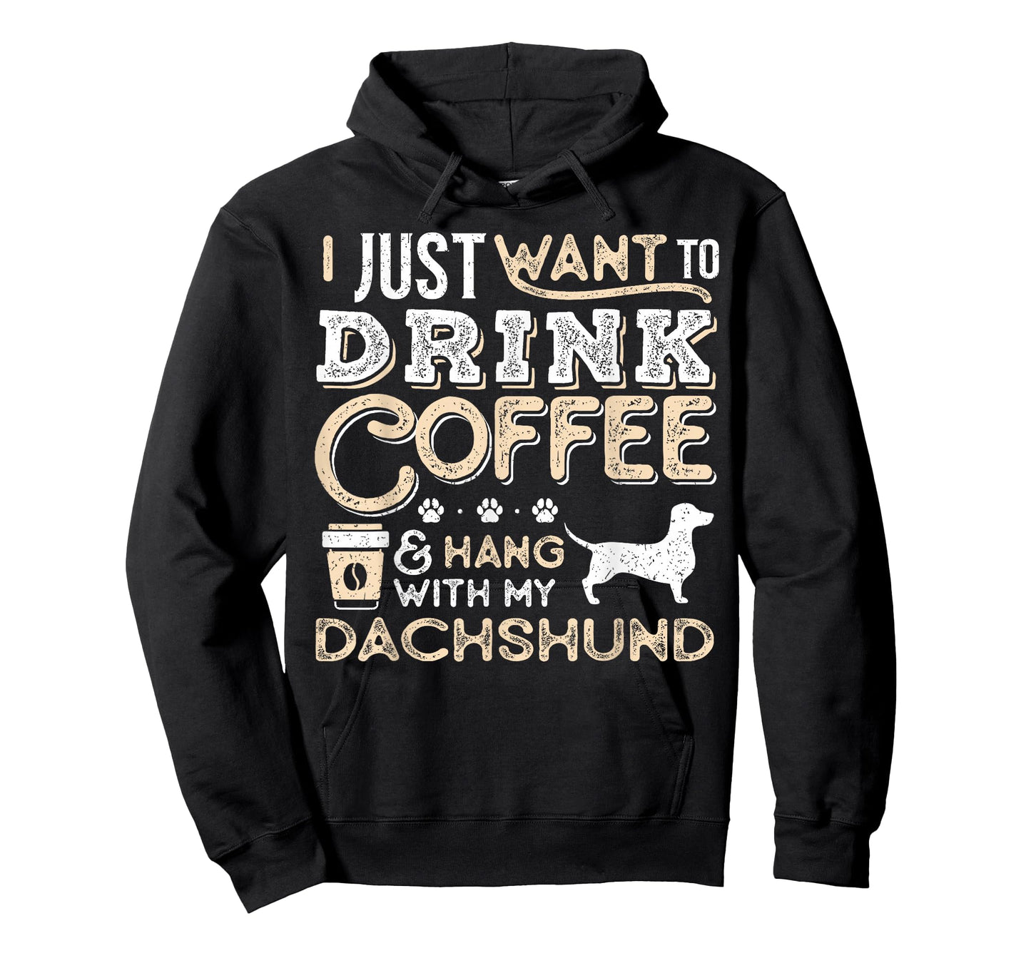 Dachshund Doxie Mom Dad Ich wanna nur hängen Kaffee trinken Gesc T-Shirt