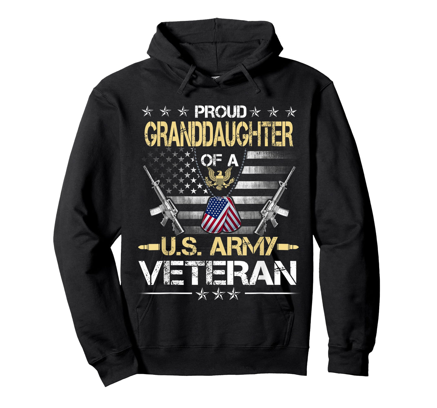Proud Granddaughter Of A U.S. Army Veteran Flag , Veterans T-Shirt