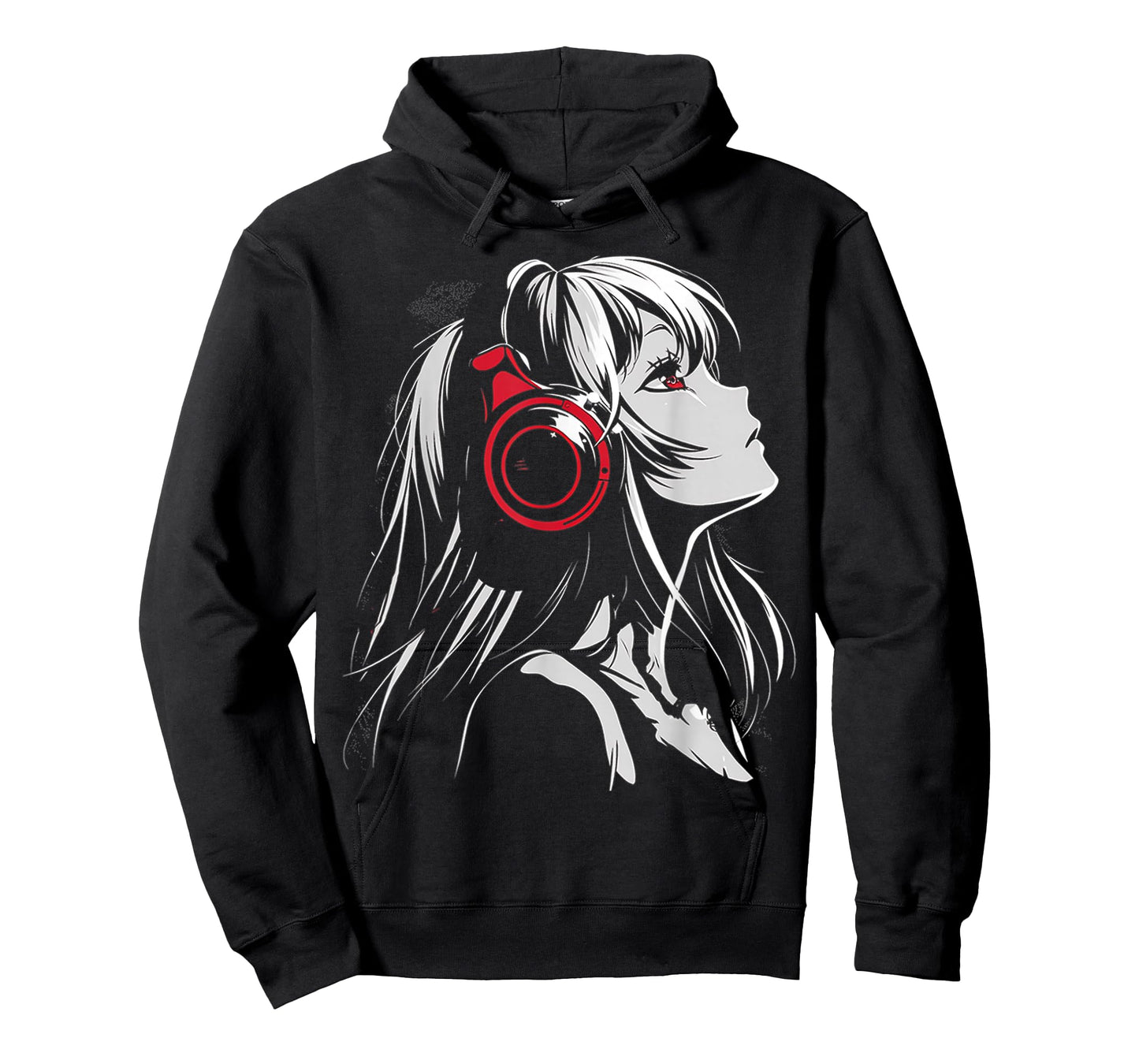 Anime Manga Motif Headphone Artwork Anime T-Shirt