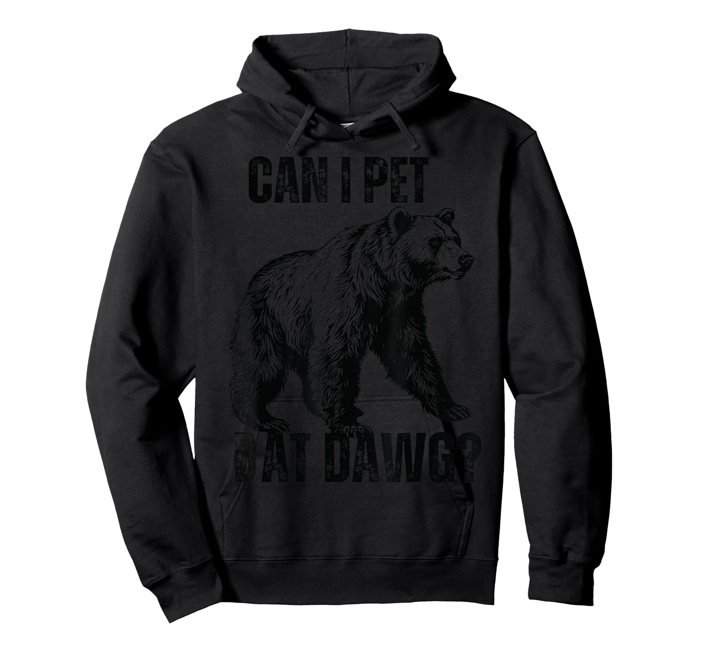 can i pet dat dawg Bear Meme Funny Dog T-Shirt