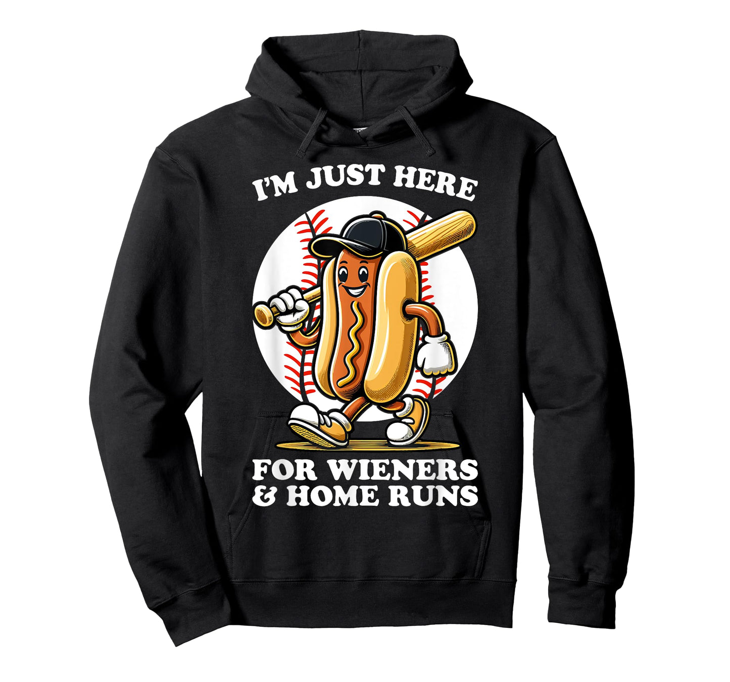 Funny Baseball Design for Women Men Wieners & Home Runs T-Shirt