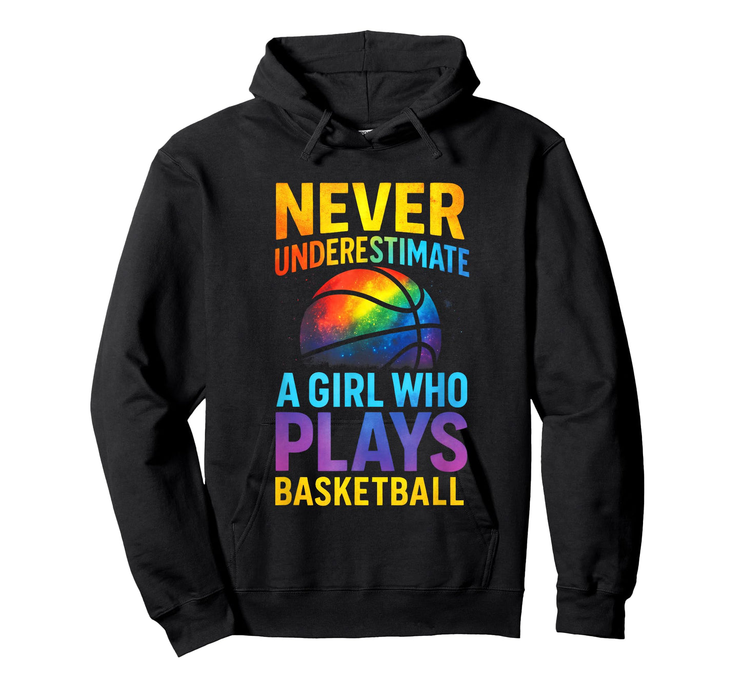 Never Underestimate - Basketball Girls Inspiring T-Shirt