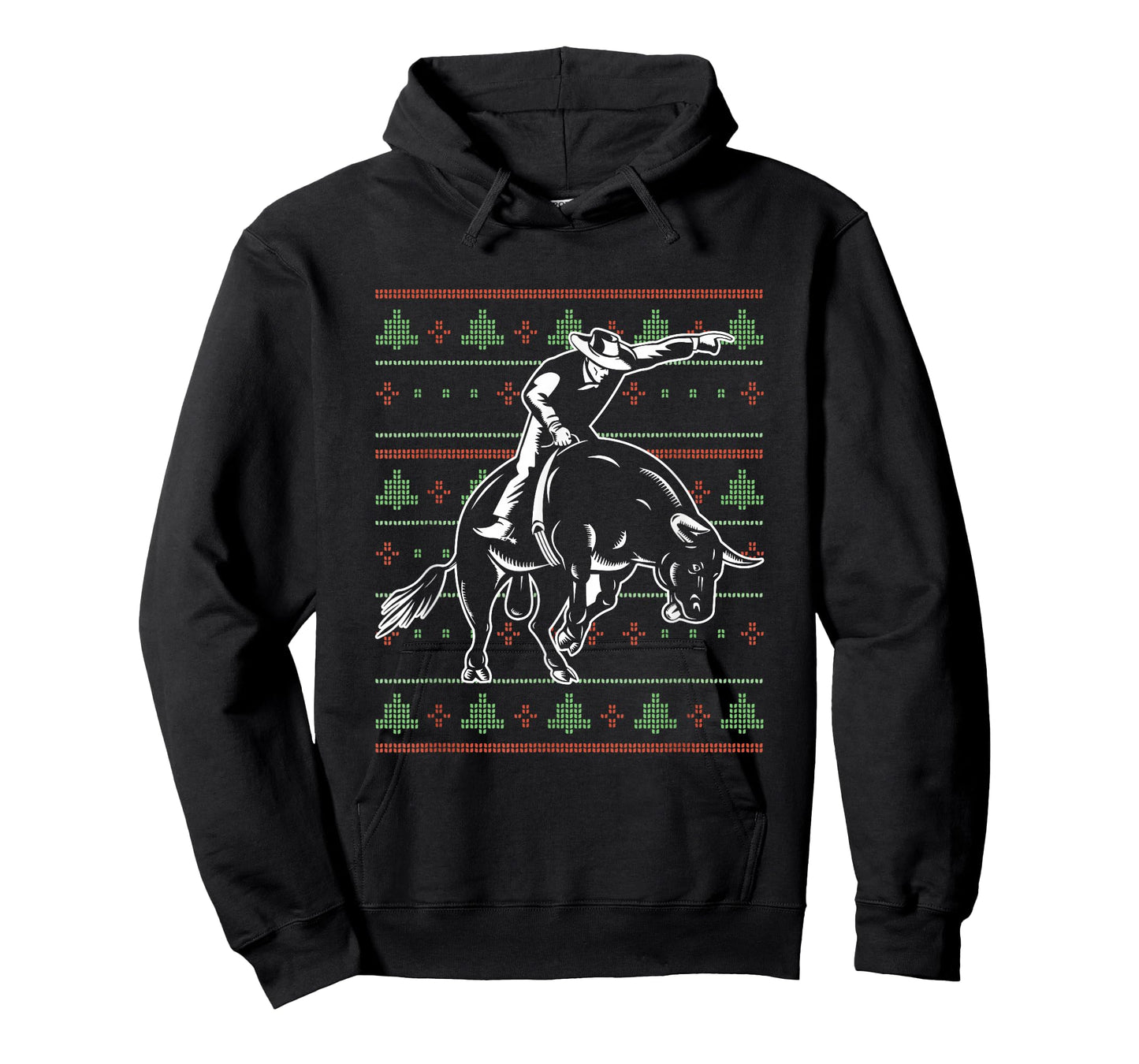 Ugly Christmas X-Mas Rodeo Santa Claus New Year Bull Riding T-Shirt