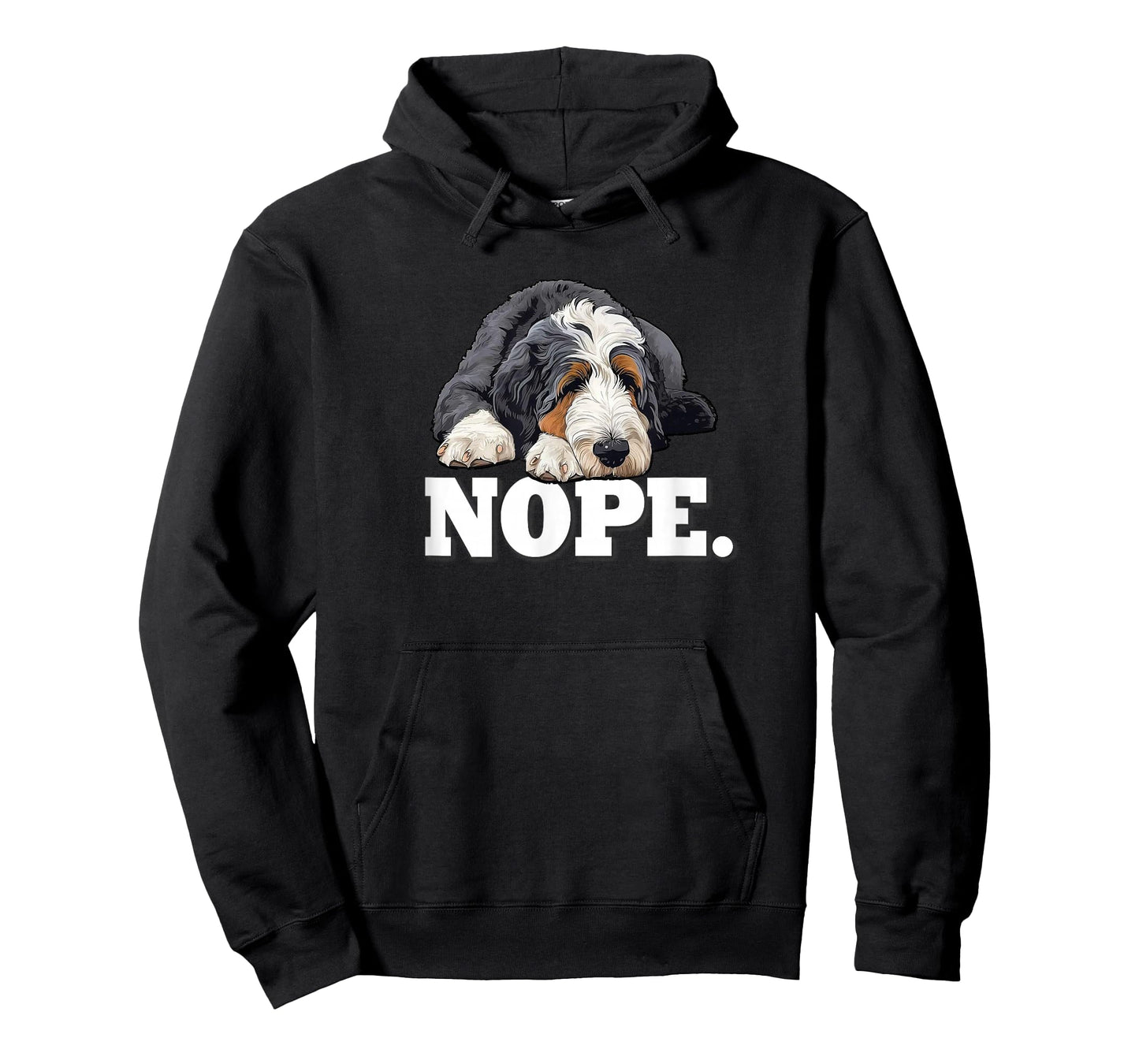 Mens & Womens Cute Pet Sleep Nap NOPE Bernedoodle Dog Lover T-Shirt