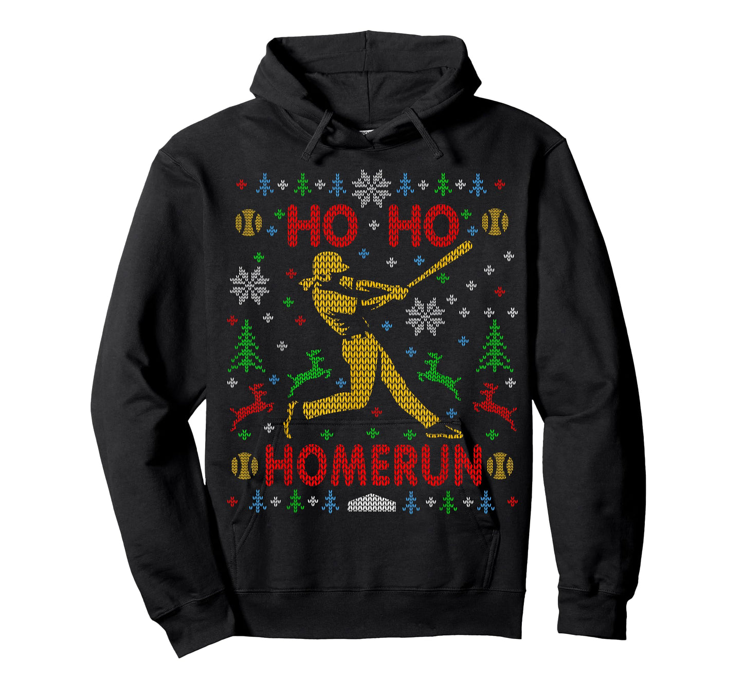Ho Ho Homerun Fastpitch Softball Ugly Christmas Party Shirt T-Shirt