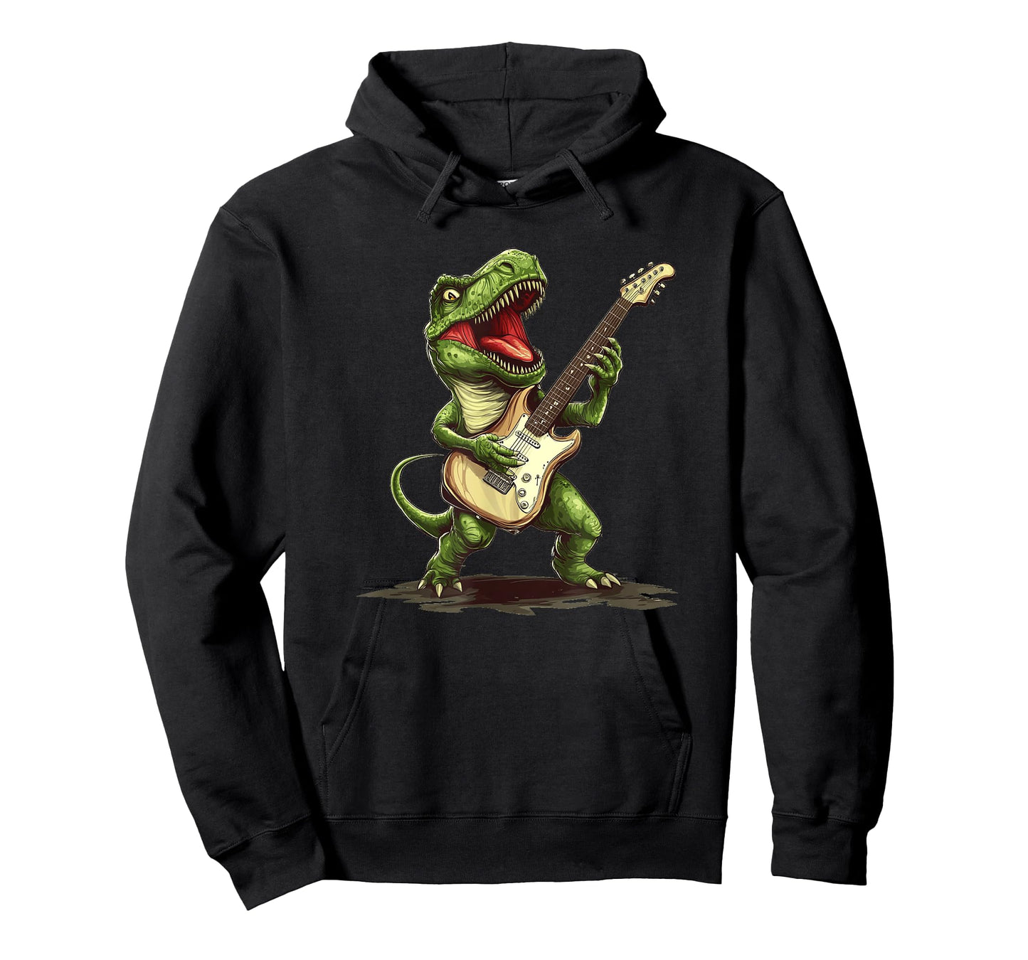 Cool Prehistoric Guitar Dinosaur for a Wild Sound T-Shirt