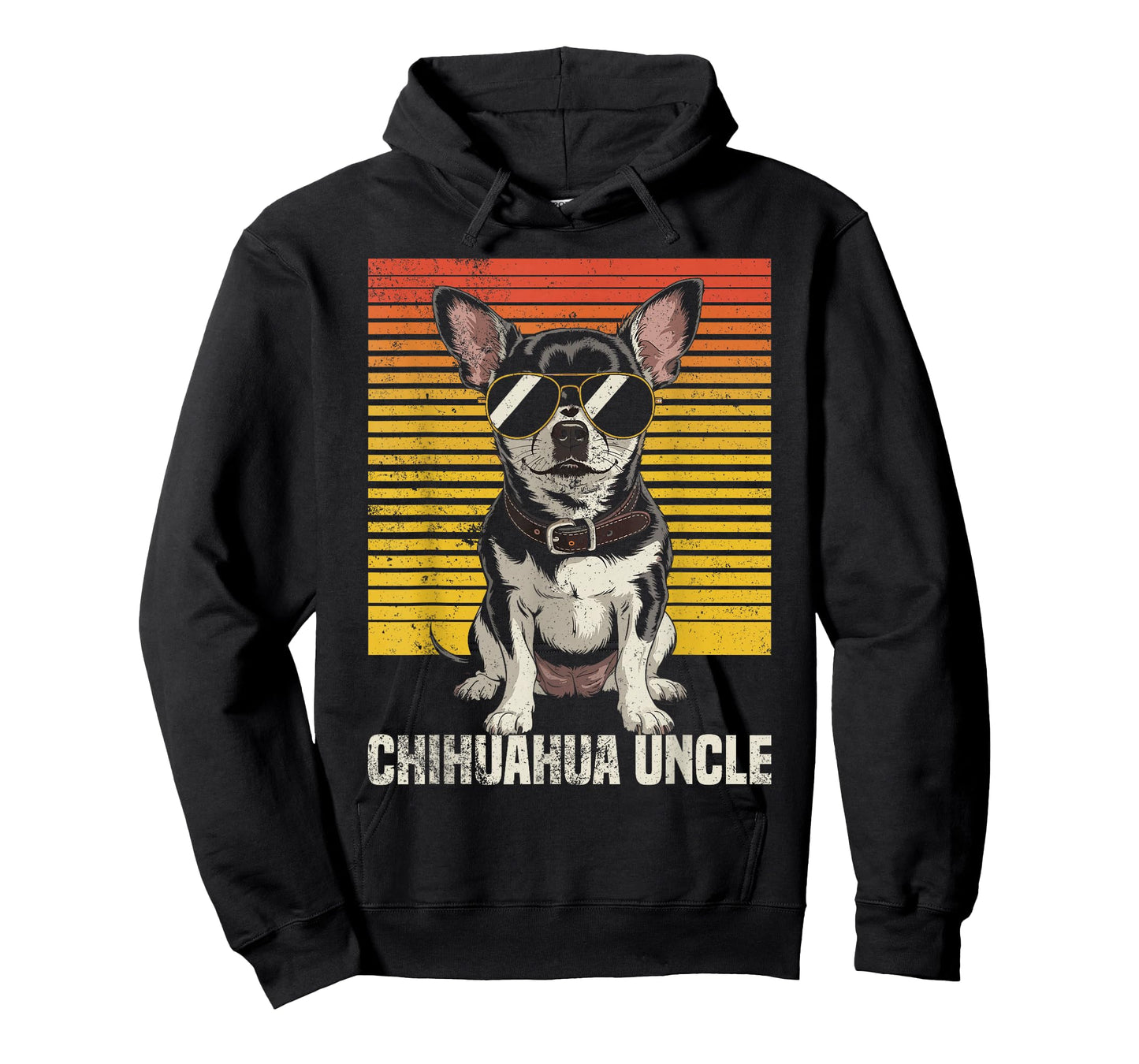 Cool Retro Chihuahua Uncle Funny Vintage Dog Owner T-Shirt