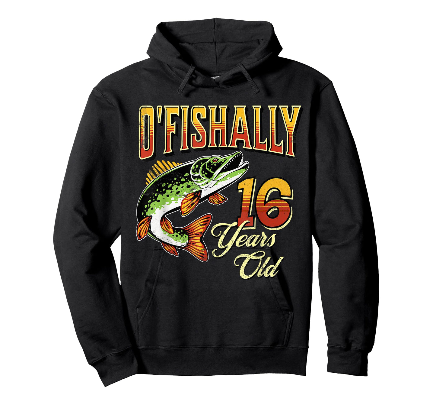 O'Fishally 16 Years Old Fishing Themed 16th Birthday Fish T-Shirt