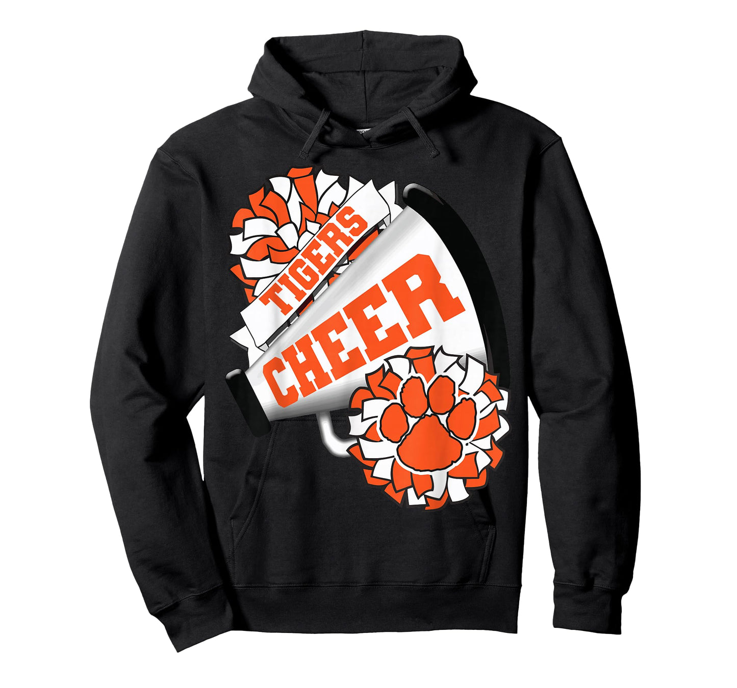 Tigers Cheerleading Back to School Cheer Team Spirit Orange T-Shirt