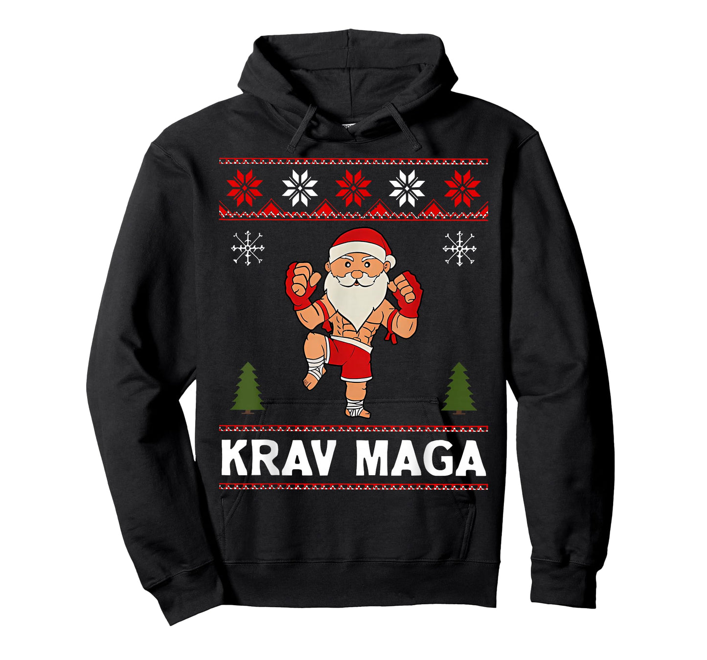 Krav Maga Santa Claus Ugly Christmas Martial Arts Women Men T-Shirt