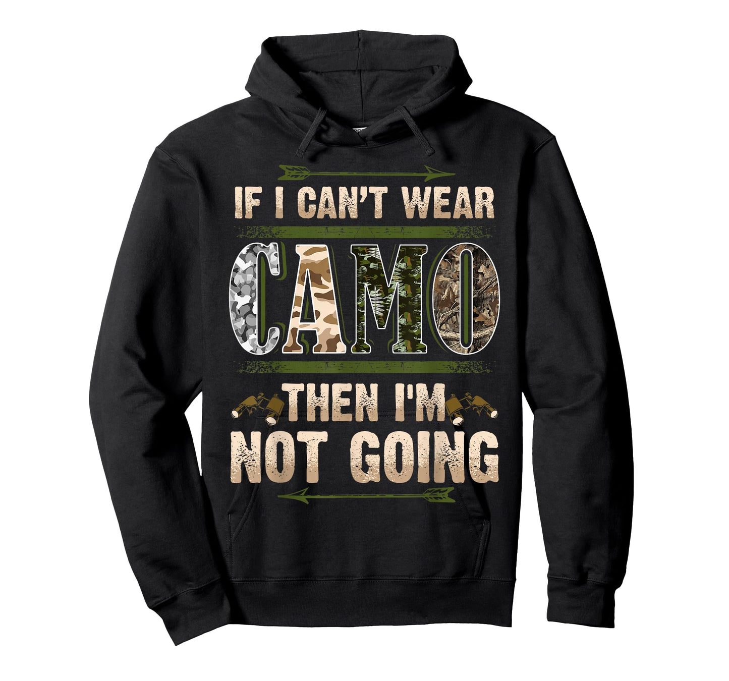 Funny Hunting Camo Hunters Buck Deer Country Redneck Humour T-Shirt
