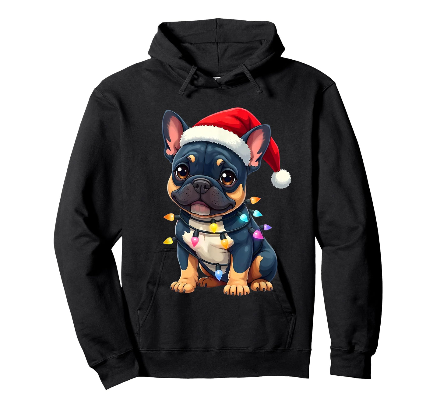 Cute French Bulldog Christmas Santa Pet Dog Lover T-Shirt