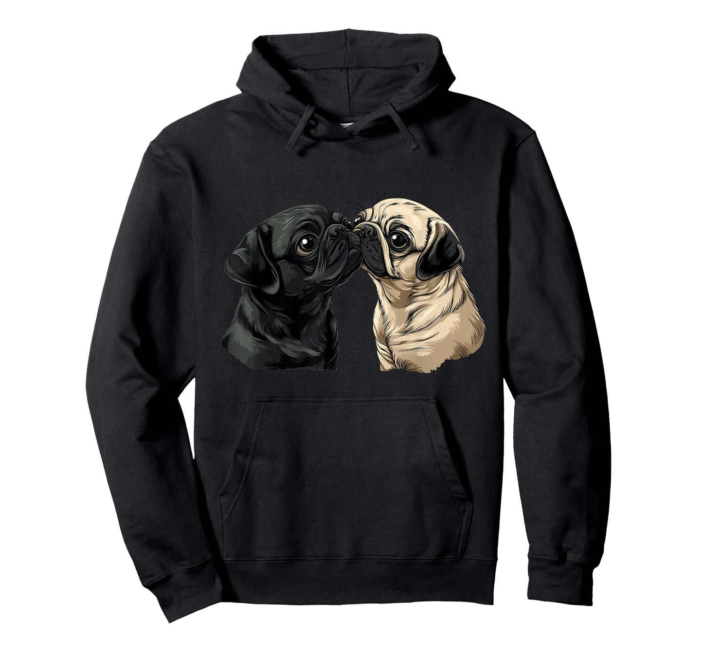 Pug Dog Face Colorful Portrait Animal Cute Pug Lover T-Shirt