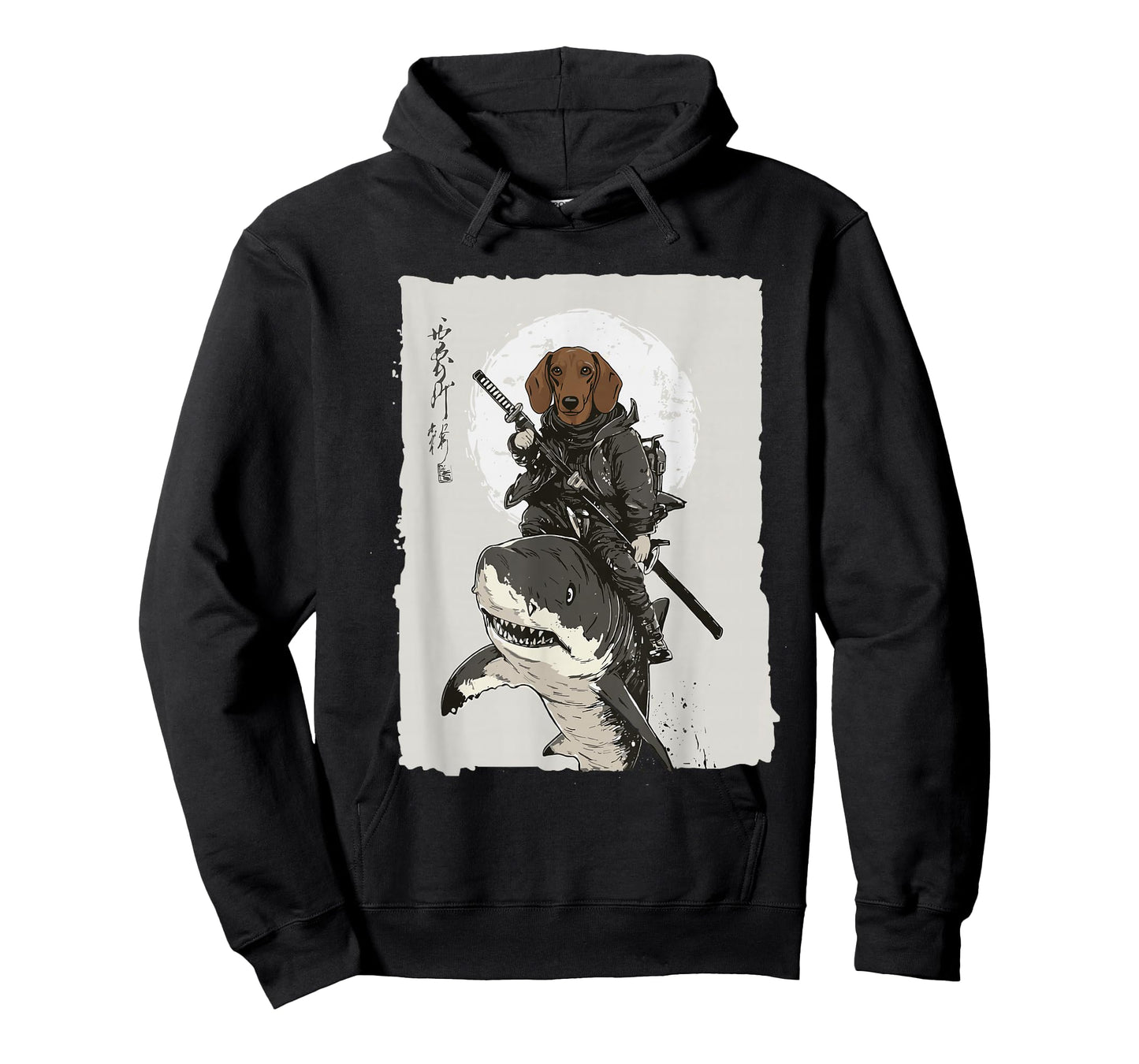 Samurai Dachshund Dog Lover Vintage Mens Graphic T-Shirt
