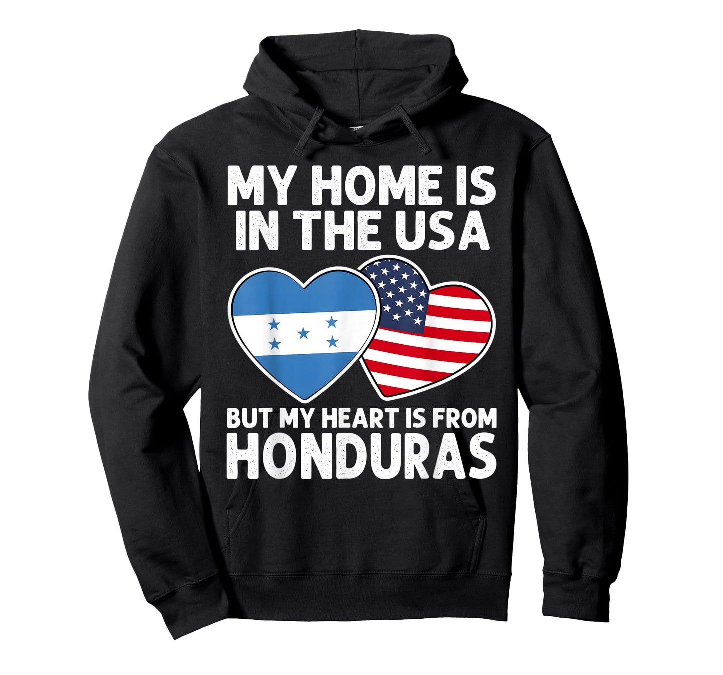 My Home USA My Heart Honduras Honduran American Pride Flag T-Shirt