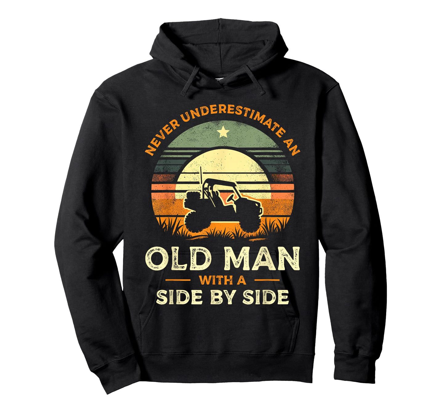 Never Underestimate an Old Man with A Side by Side UTV T-Shirt