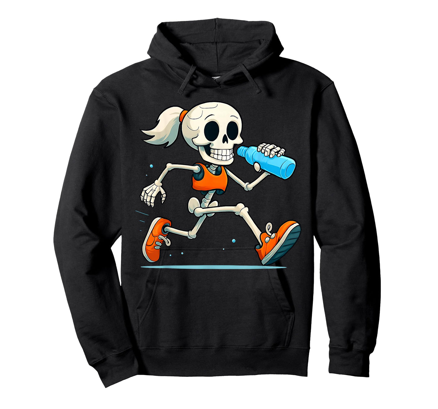 Running Skeleton Halloween Costume Spooky Runners Lover T-Shirt