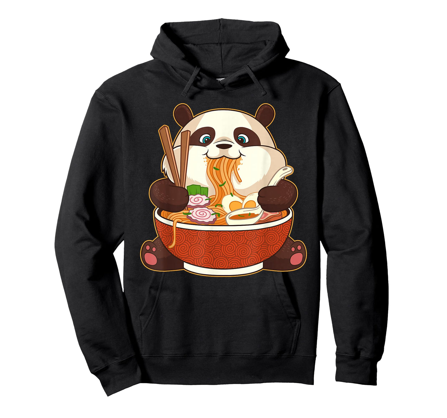 Kawaii Cute Anime Panda Otaku Japanese Ramen Noodle T-Shirt