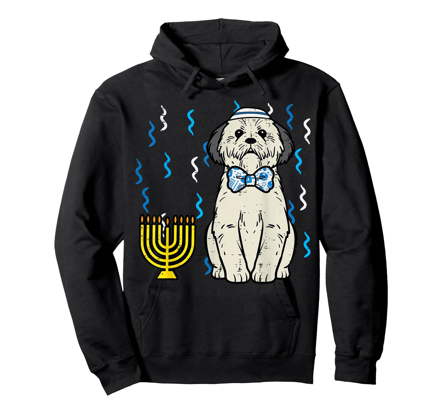 Hanukkah Dog Shih Tzu Chanukah Jewish Puppy Women Men Kids T-Shirt