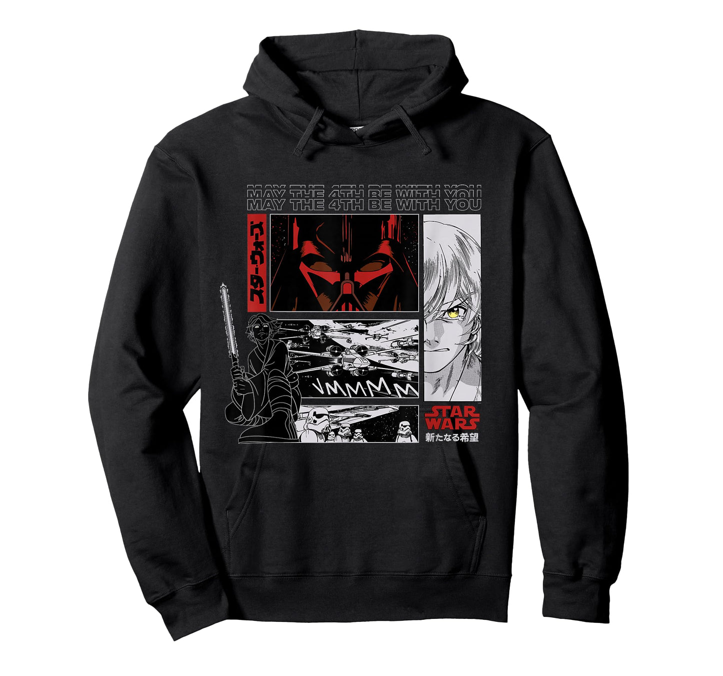 Star Wars May the 4th Be With You Luke Vader Japanese Manga T-Shirt