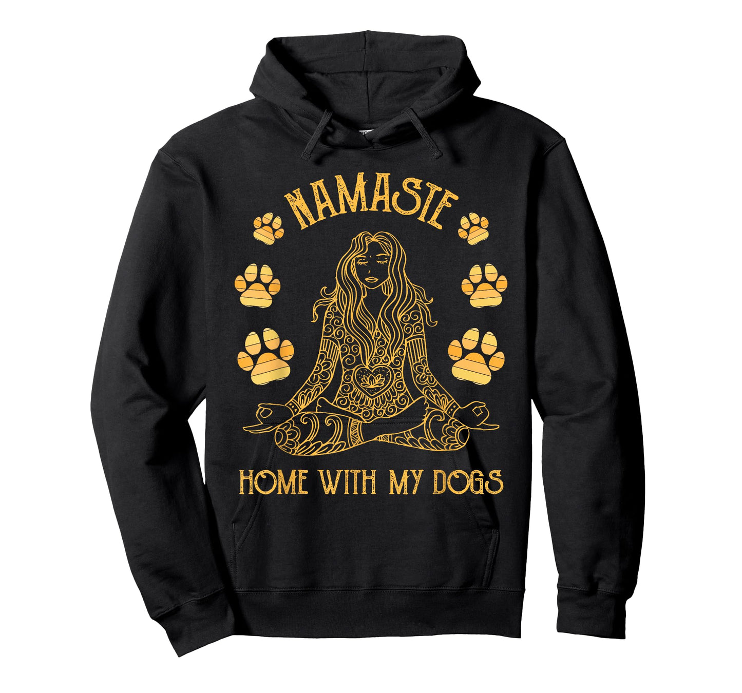 Namaste Home with My Dog Funny Yoga T-Shirt