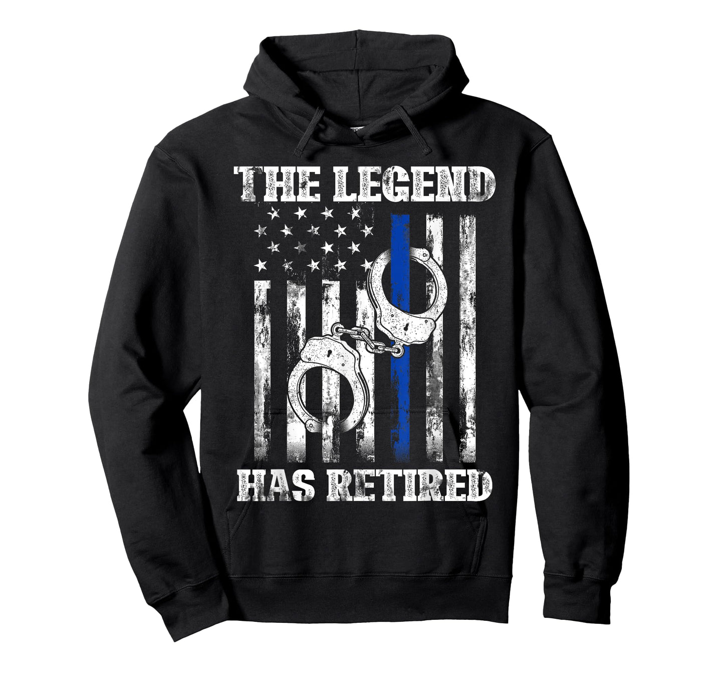 Retired Law Enforcement Officer Thin Blue Line Police T-Shirt