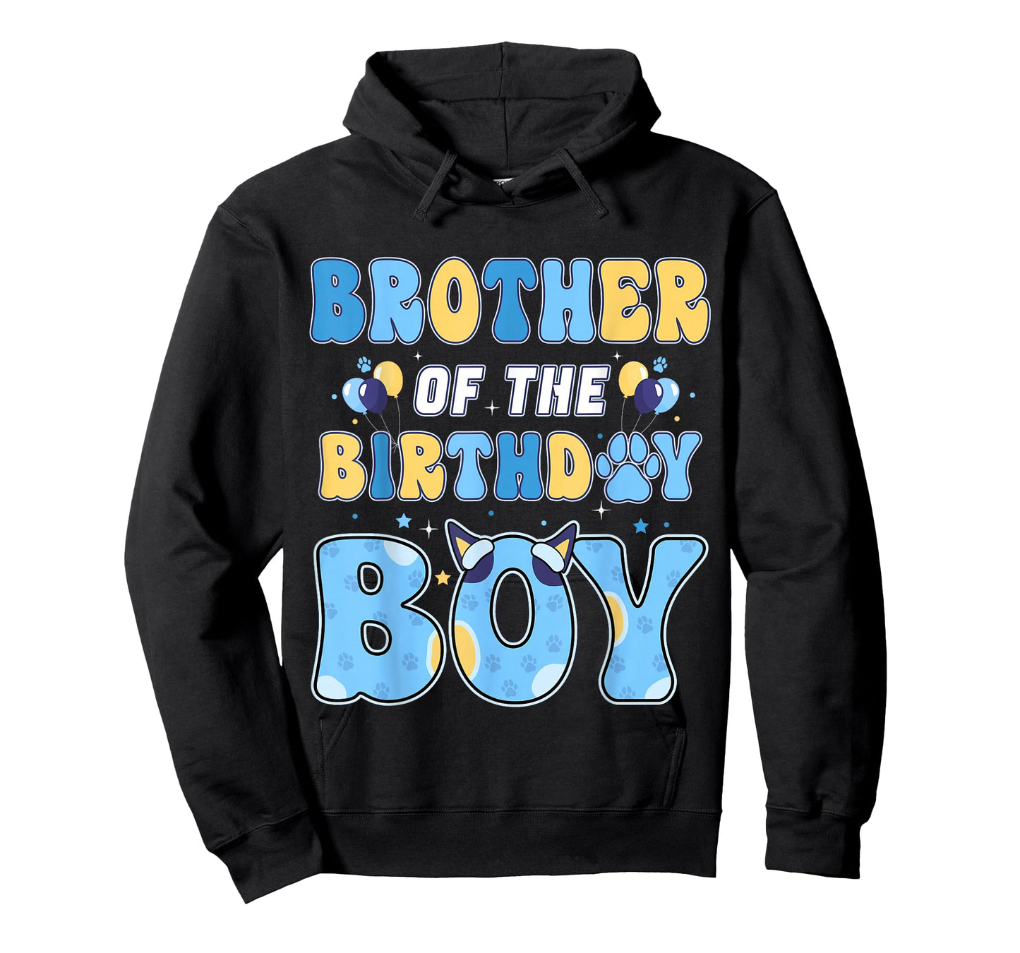 Brother of The Birthday Boy Family Blue Dog Birthday Party T-Shirt