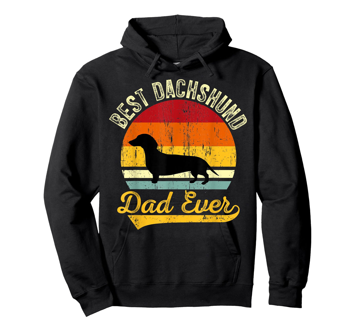 Best Dachshund Dad Ever Funny Wiener Dog Animal Lover Father T-Shirt