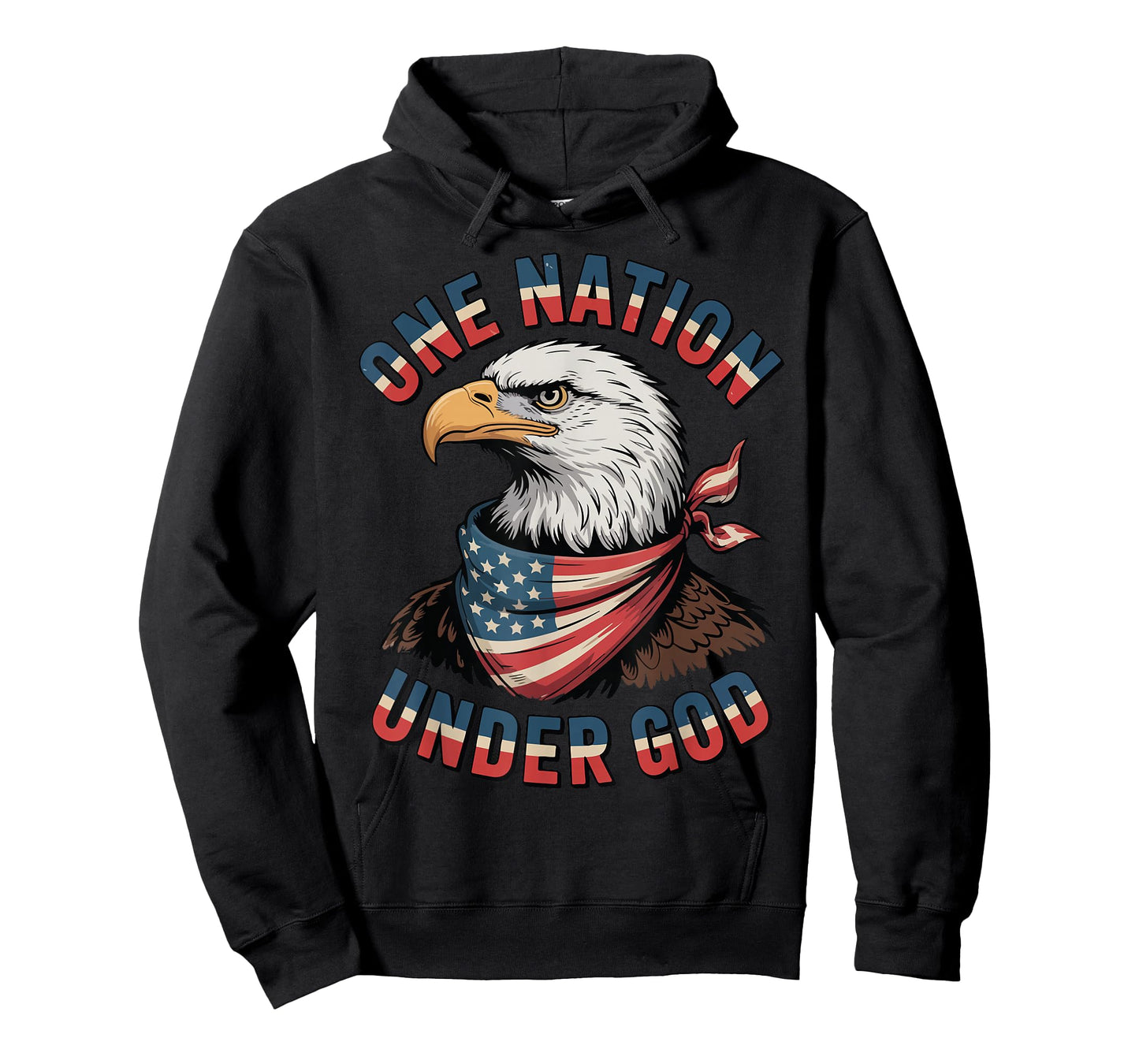 One Nation Under God Patriotic Christian Boys American Eagle T-Shirt