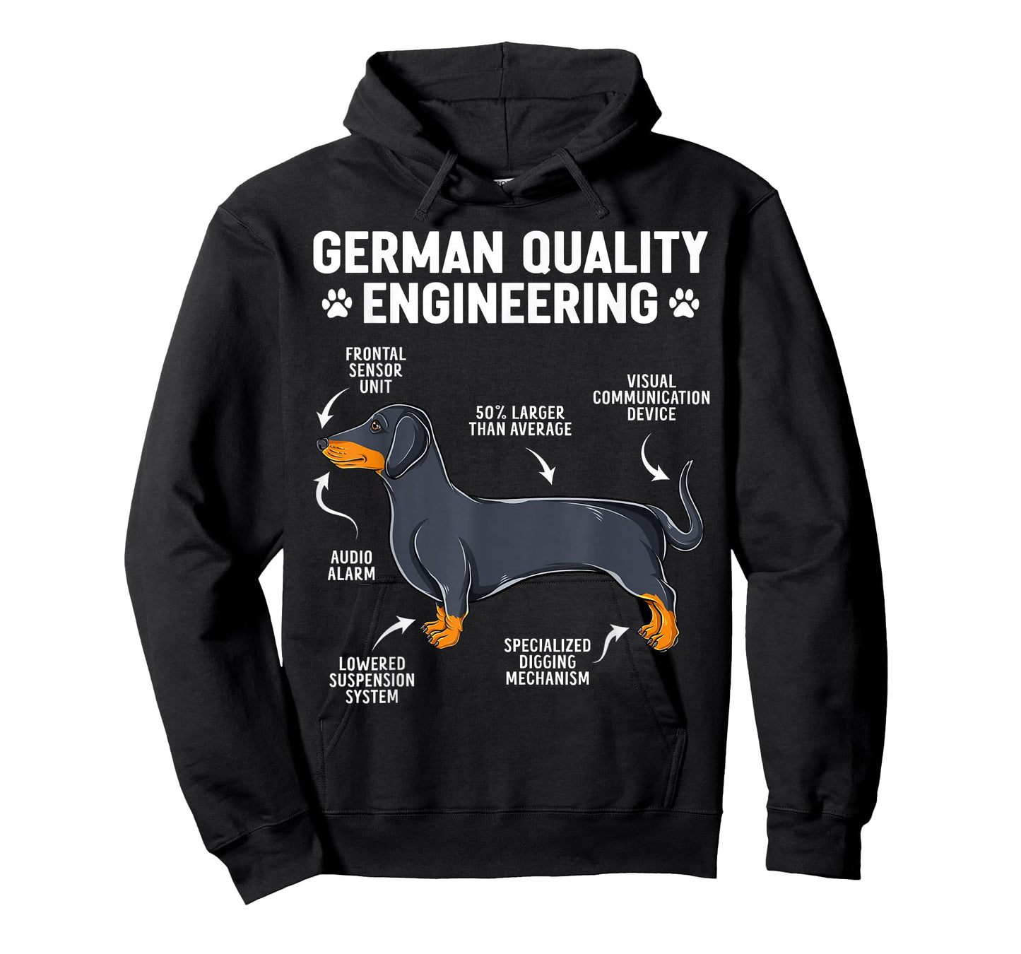 German Engineering Dachshund Lover Funny Doxie Dog T-Shirt