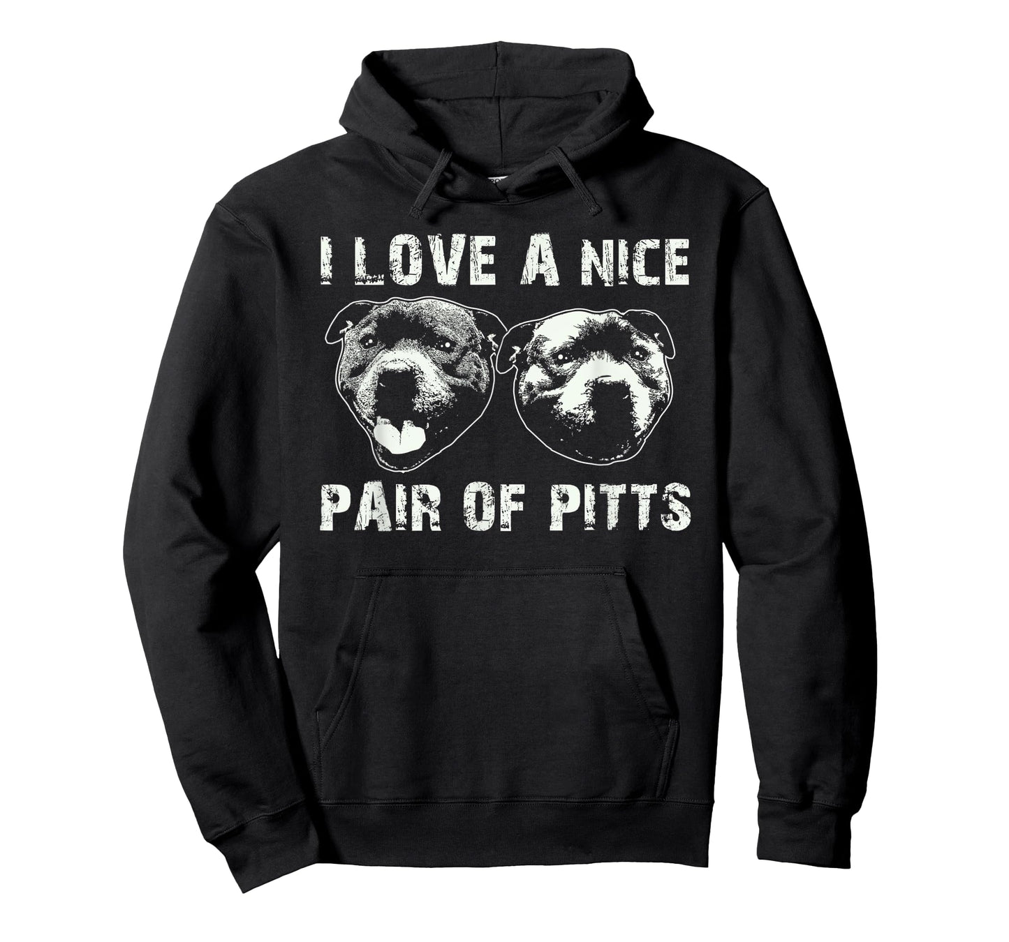 Pair of Pitts Pitties Funny Pun Pitbull Pittie Mom Gift T-Shirt
