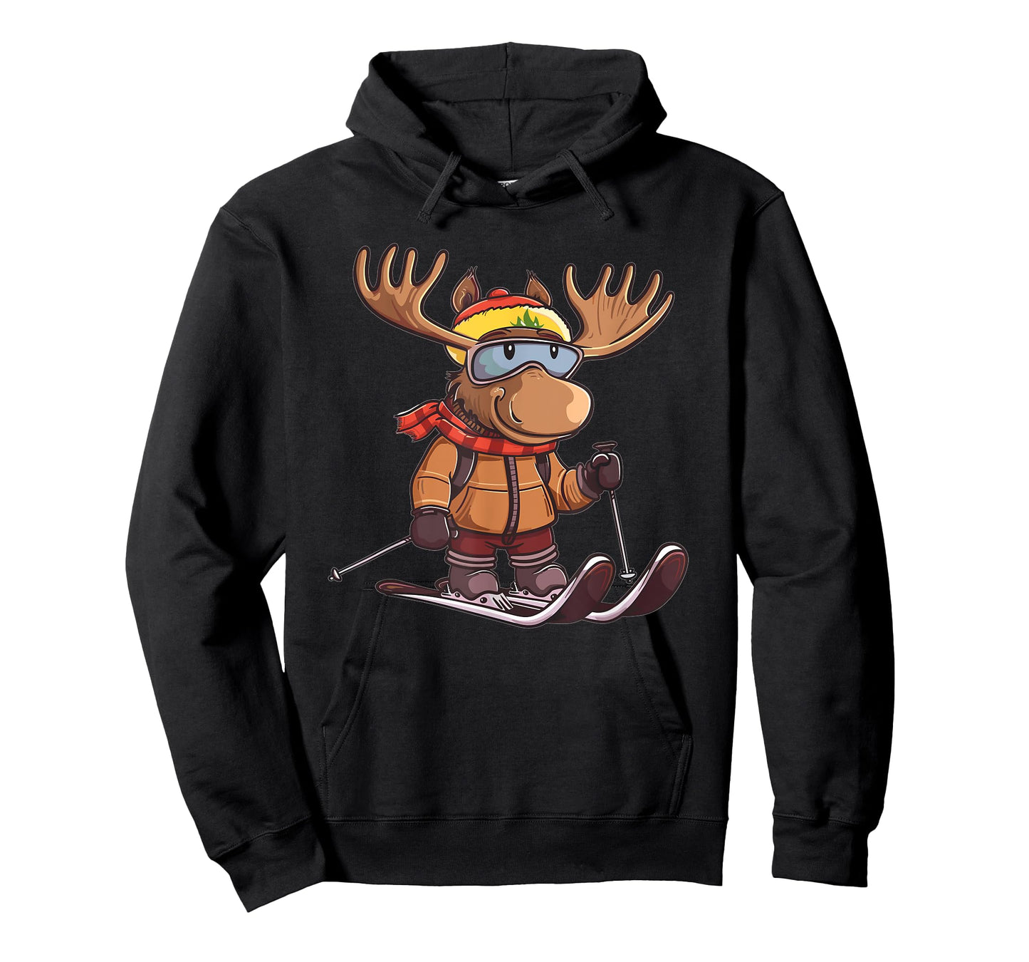 Cute Skiing Moose T-Shirt