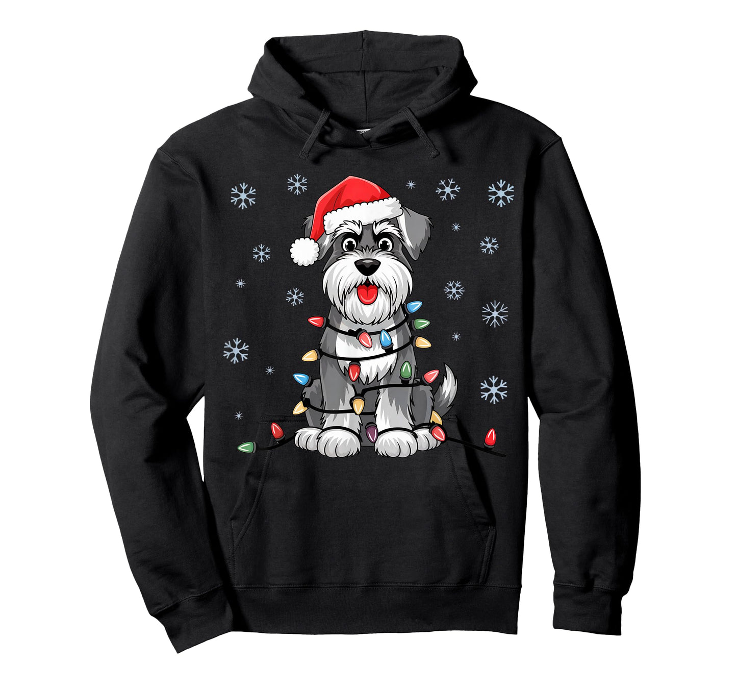 Standard Schnauzer Christmas Lights Xmas Dogs Gifts for Men T-Shirt